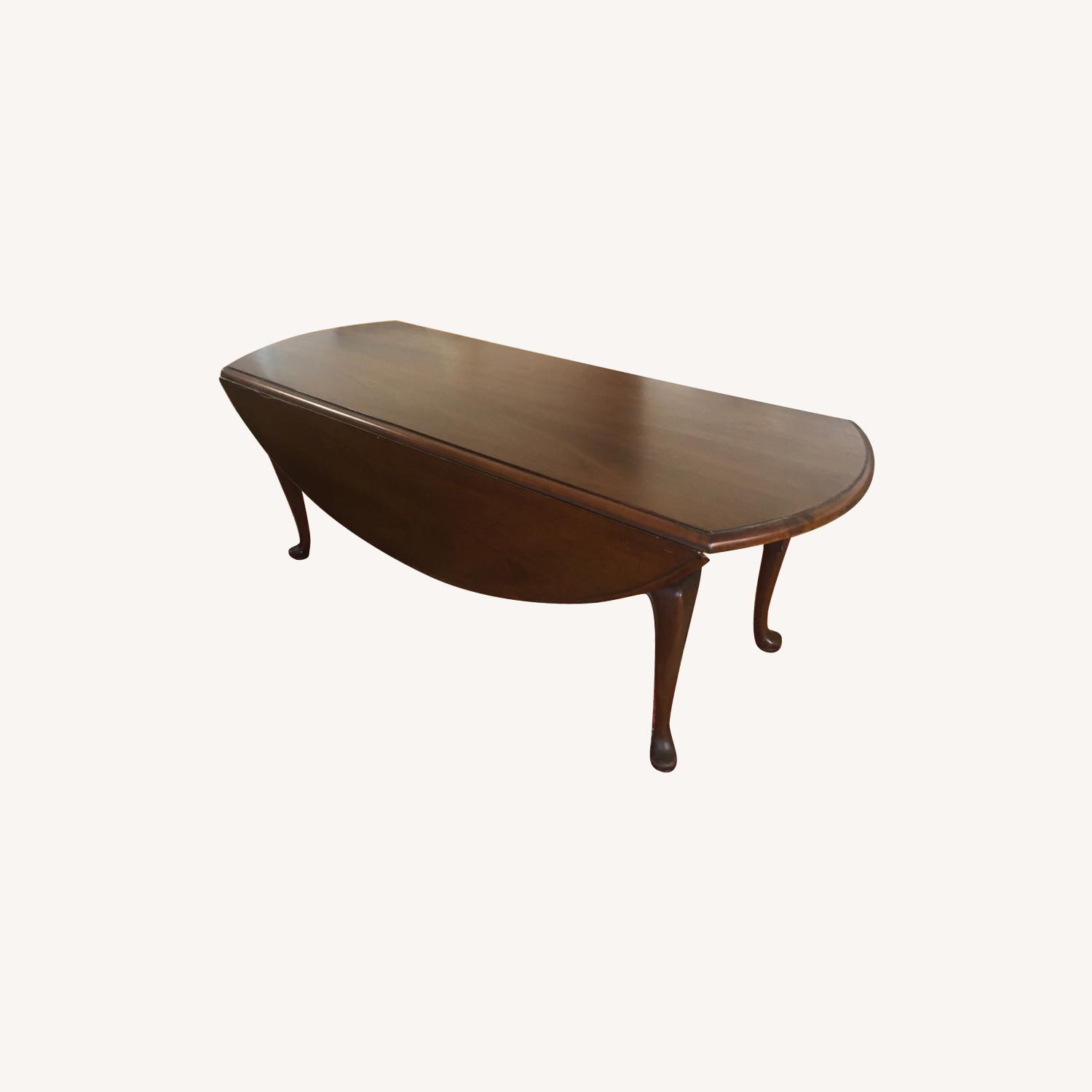 Solid Cherry Drop Leaf Coffee Table AptDeco