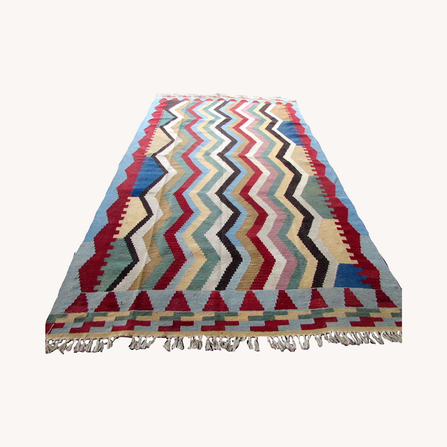 Handmade Vintage Afghan Ardabil Kilim AptDeco