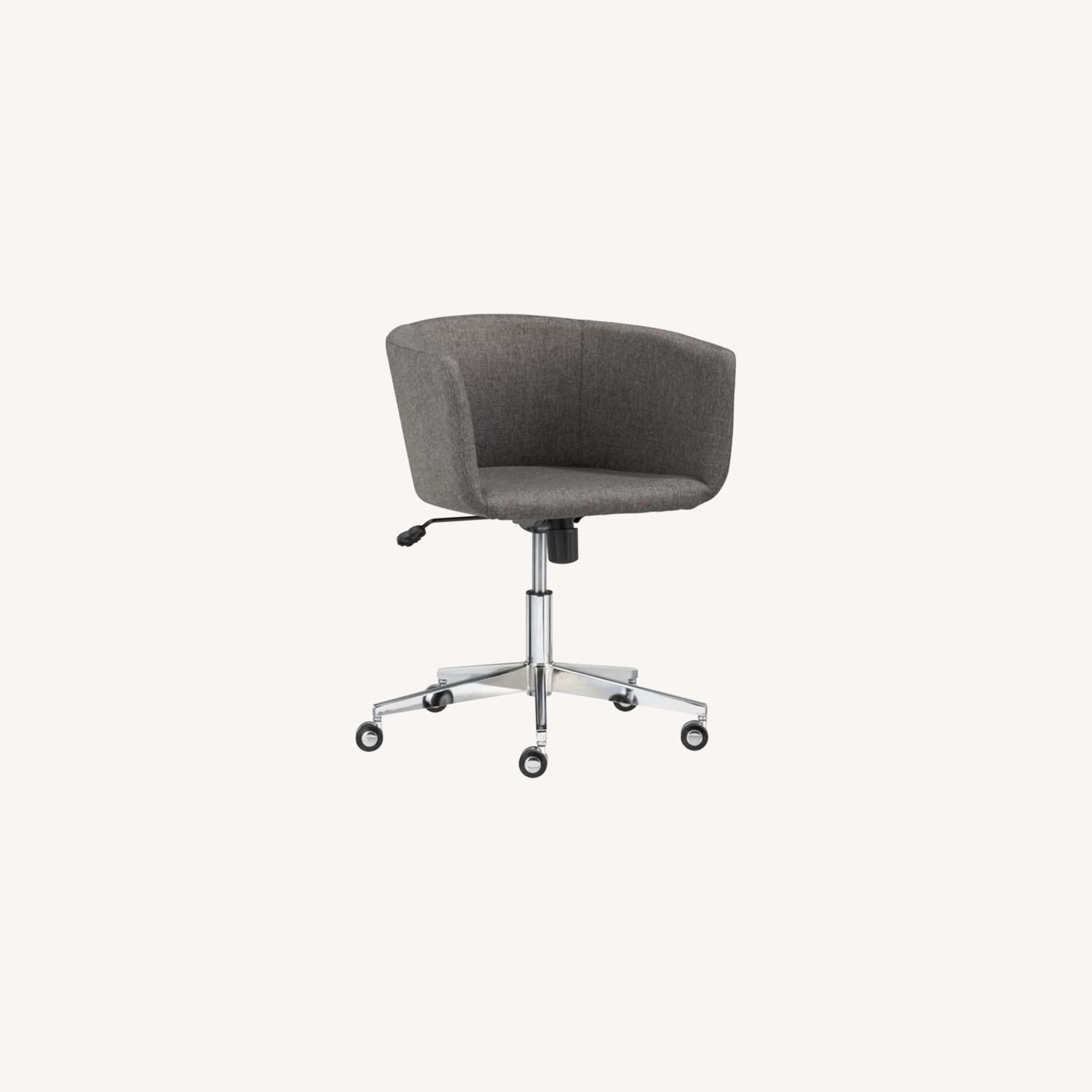 CB2 Coup Gray Office Chair AptDeco