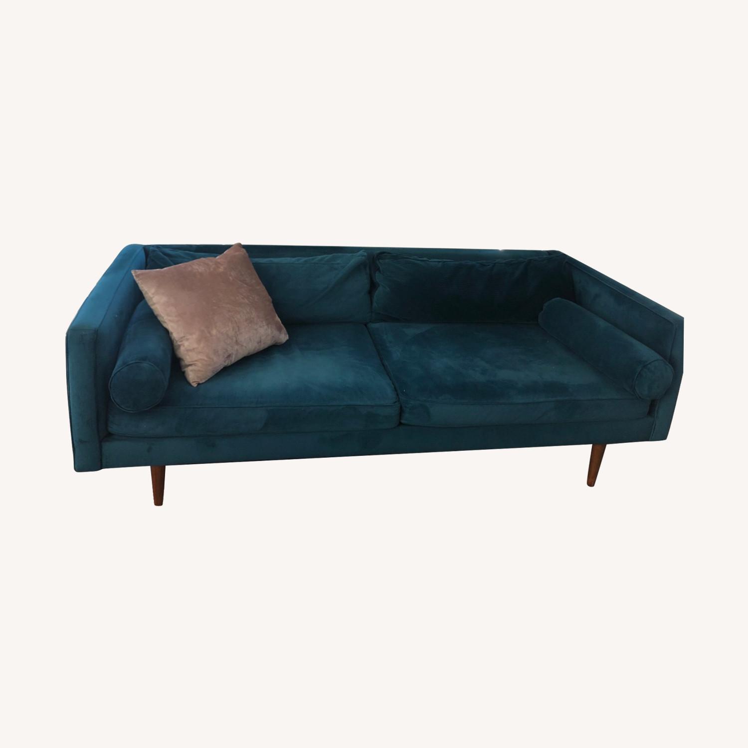 West Elm Celestial Blue 79 Sofa - image-0