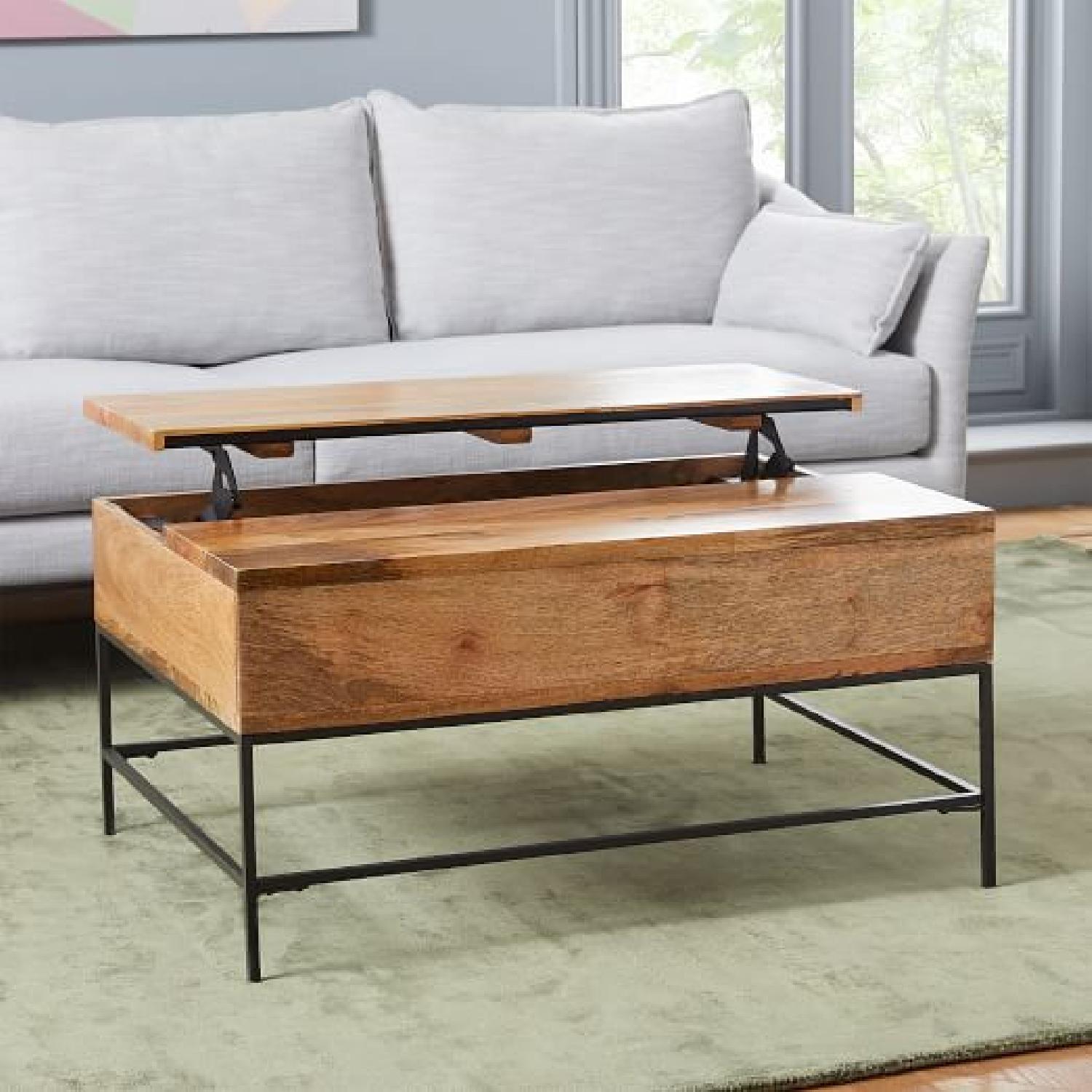 West Elm Industrial Storage Coffee Table - image-8