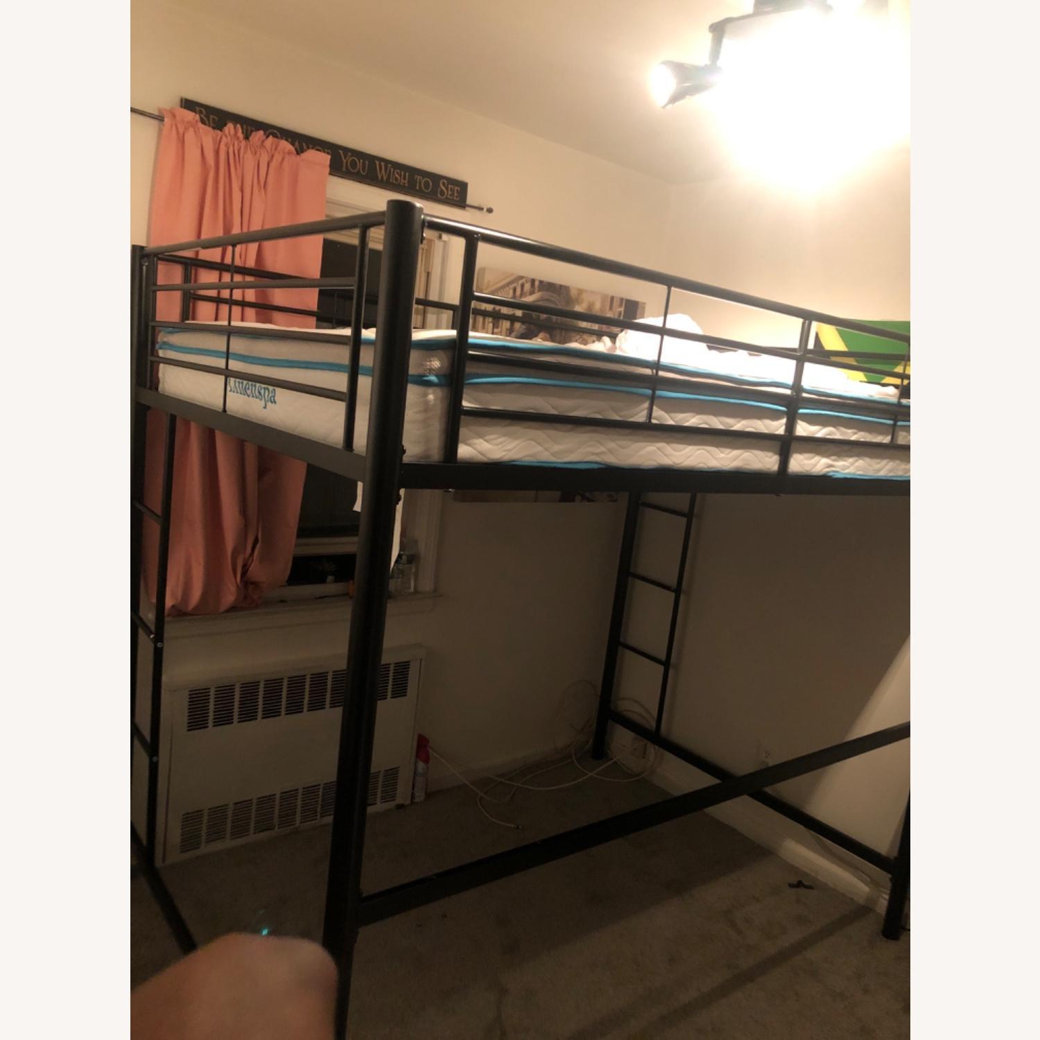 Walker Edison Loft Bed Workstation AptDeco