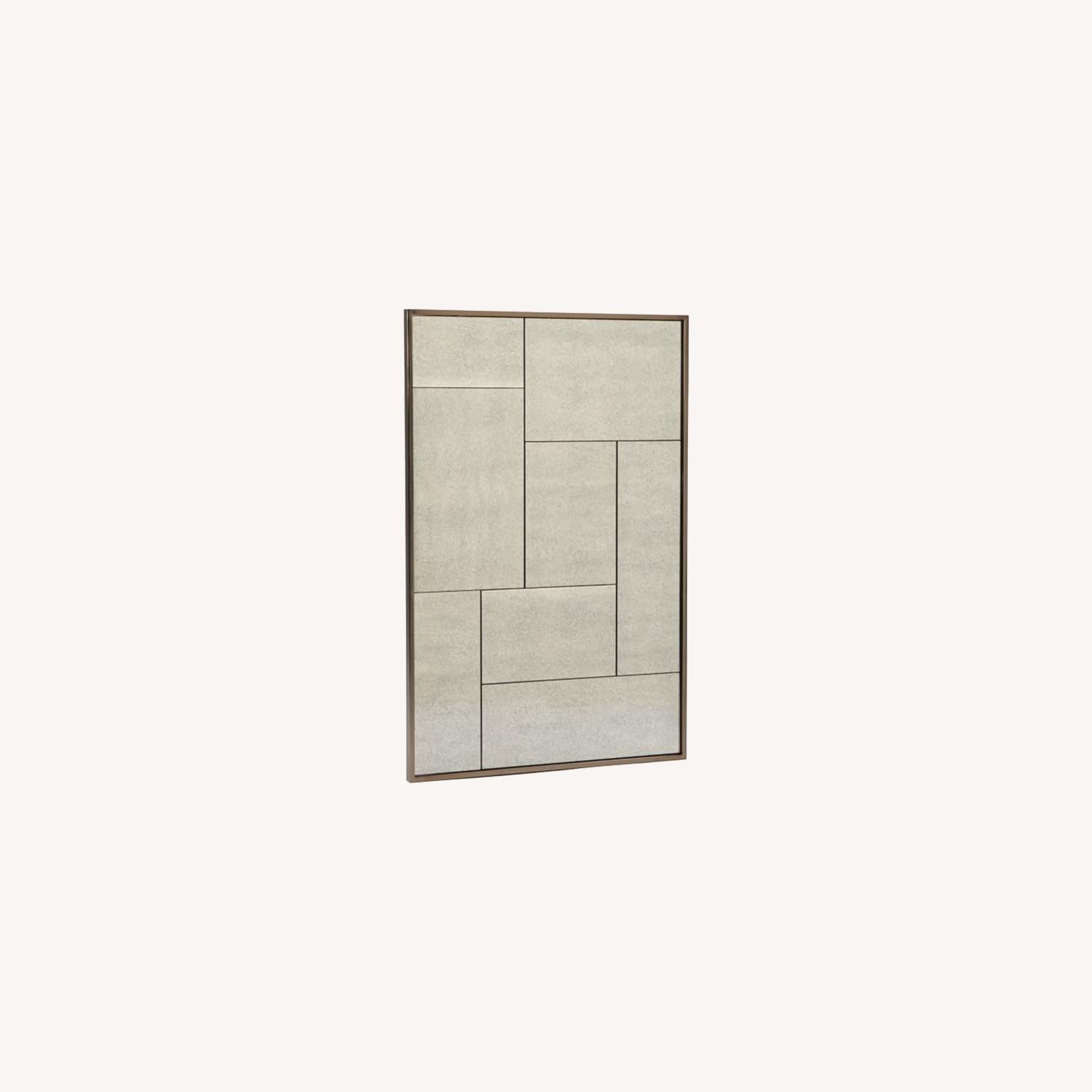 West Elm Multi Panel Foxed Wall Mirror - image-0