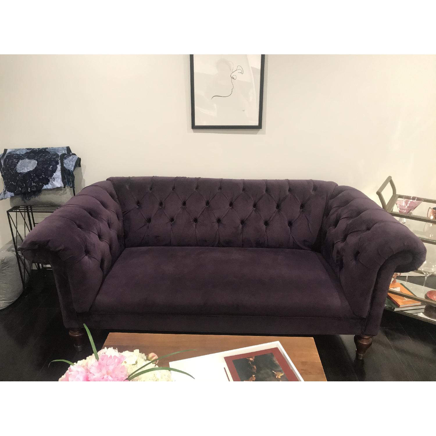 Mitchell Gold + Bob Williams Velvet Chesterfield - image-1