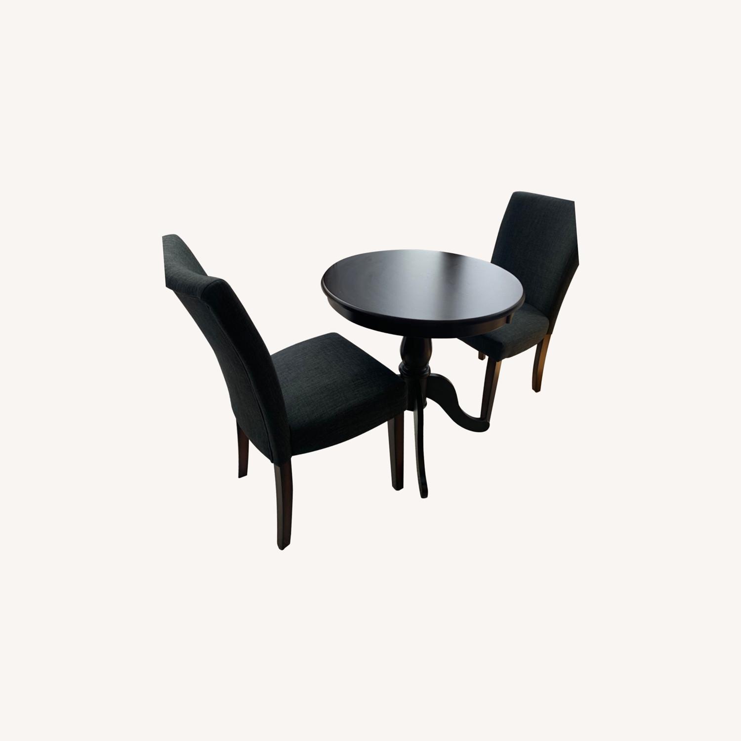 InspireQ Dark Gray Linen Dining Chair Set - image-0