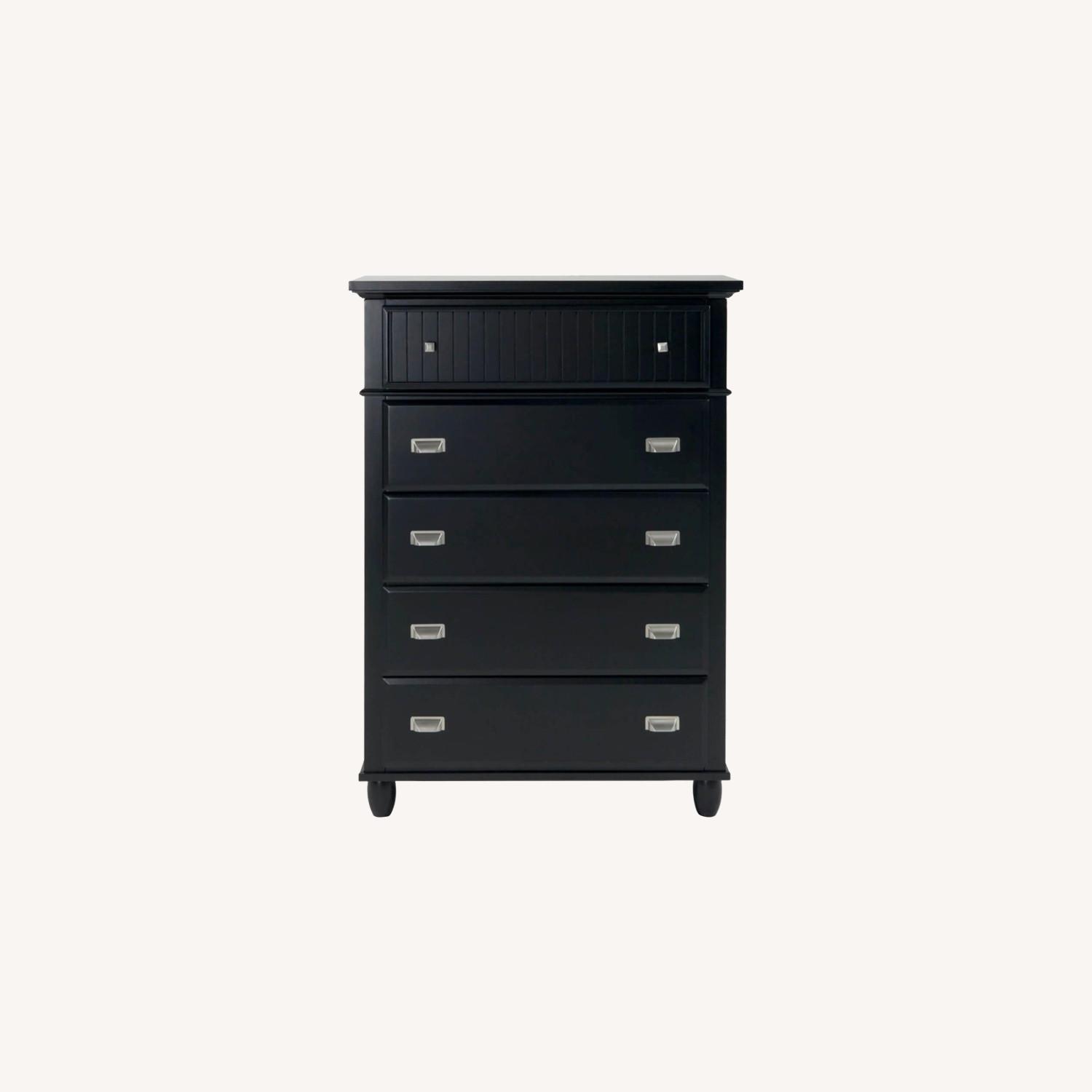Bob's Discount Black Lift-Top Chest Dresser - image-0