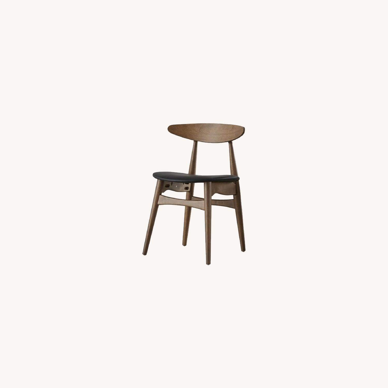 All Modern Mid-Century Modern Walnut & Black Dining Chairs - image-0