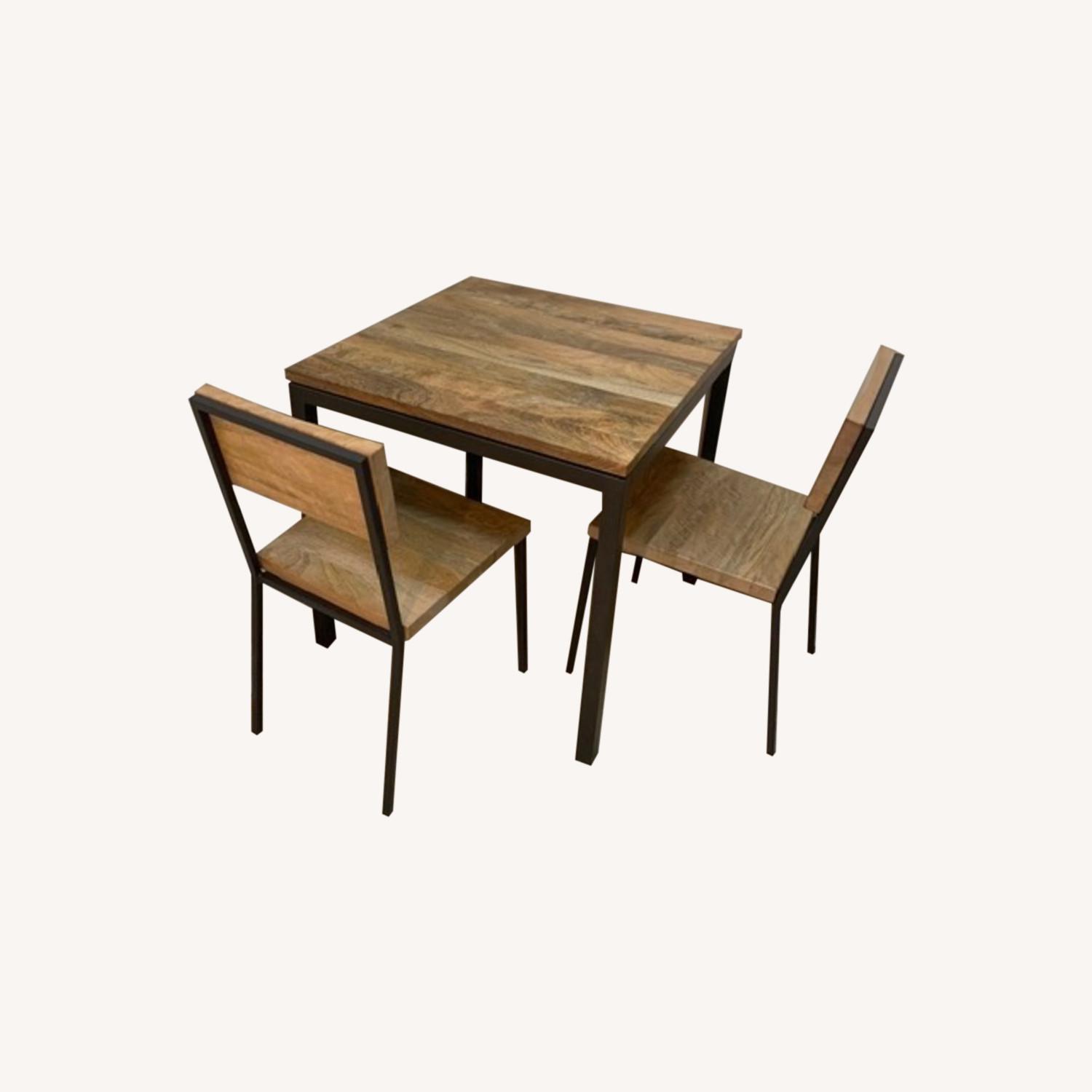 West Elm Corner Table and 2 Chairs - AptDeco