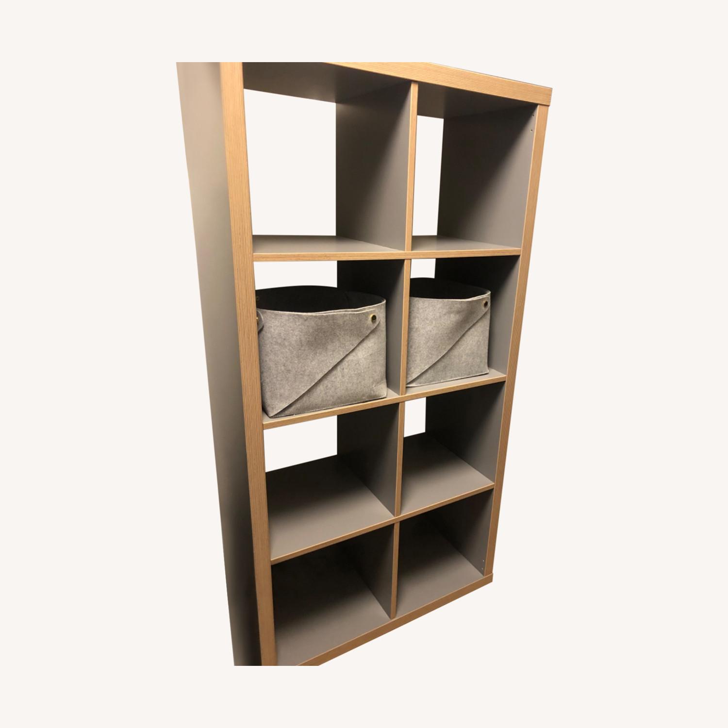 IKEA Kallax Grey Shelving Unit AptDeco