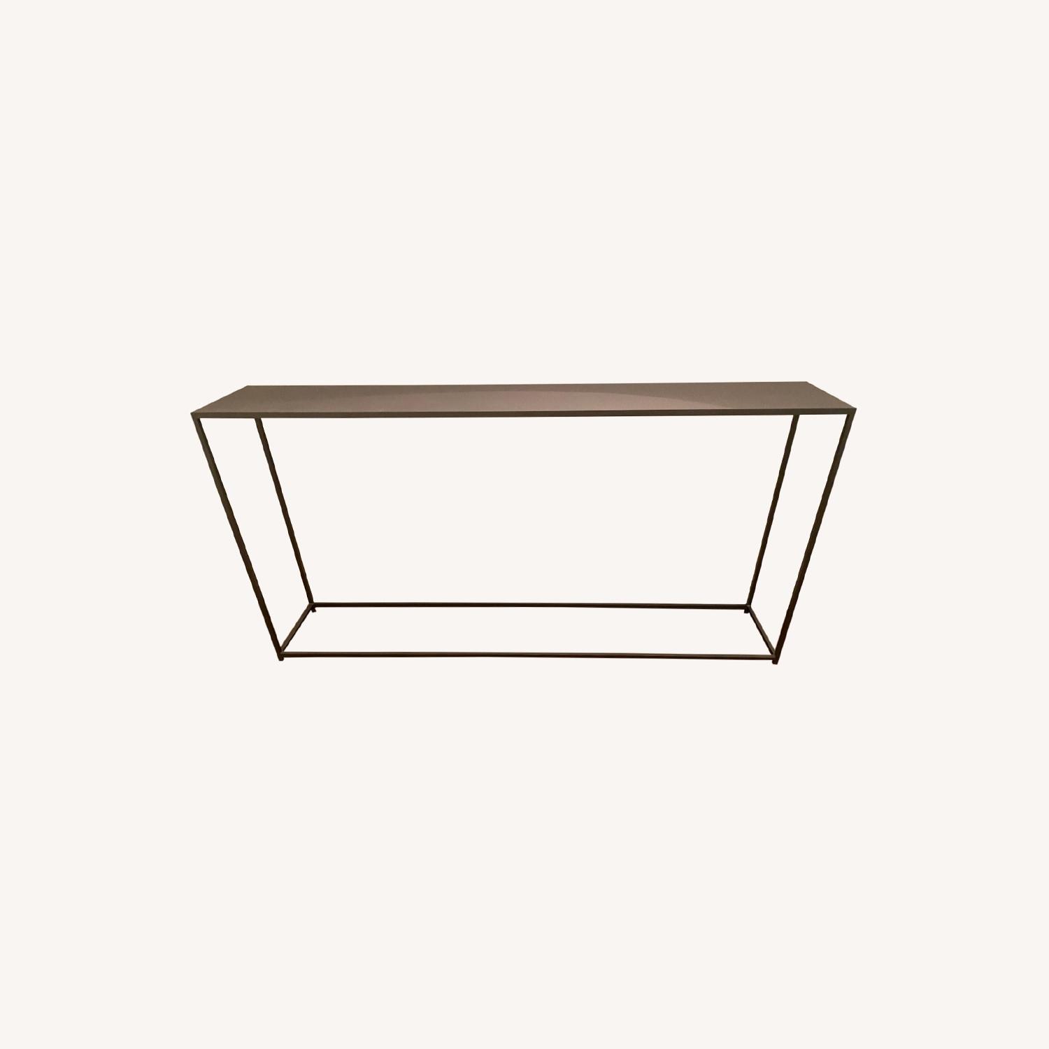 CB2 Mill Console Table - Slate Iron - image-0