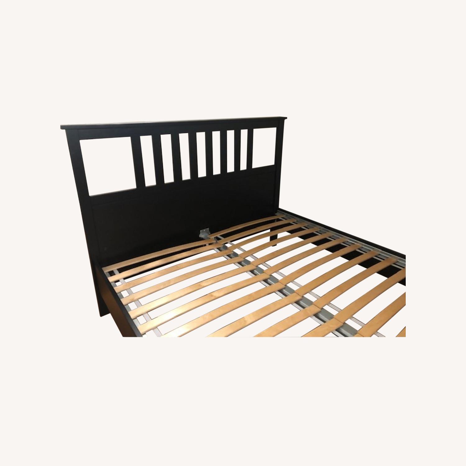 IKEA Hemnes Queen Bed (Black) - image-0