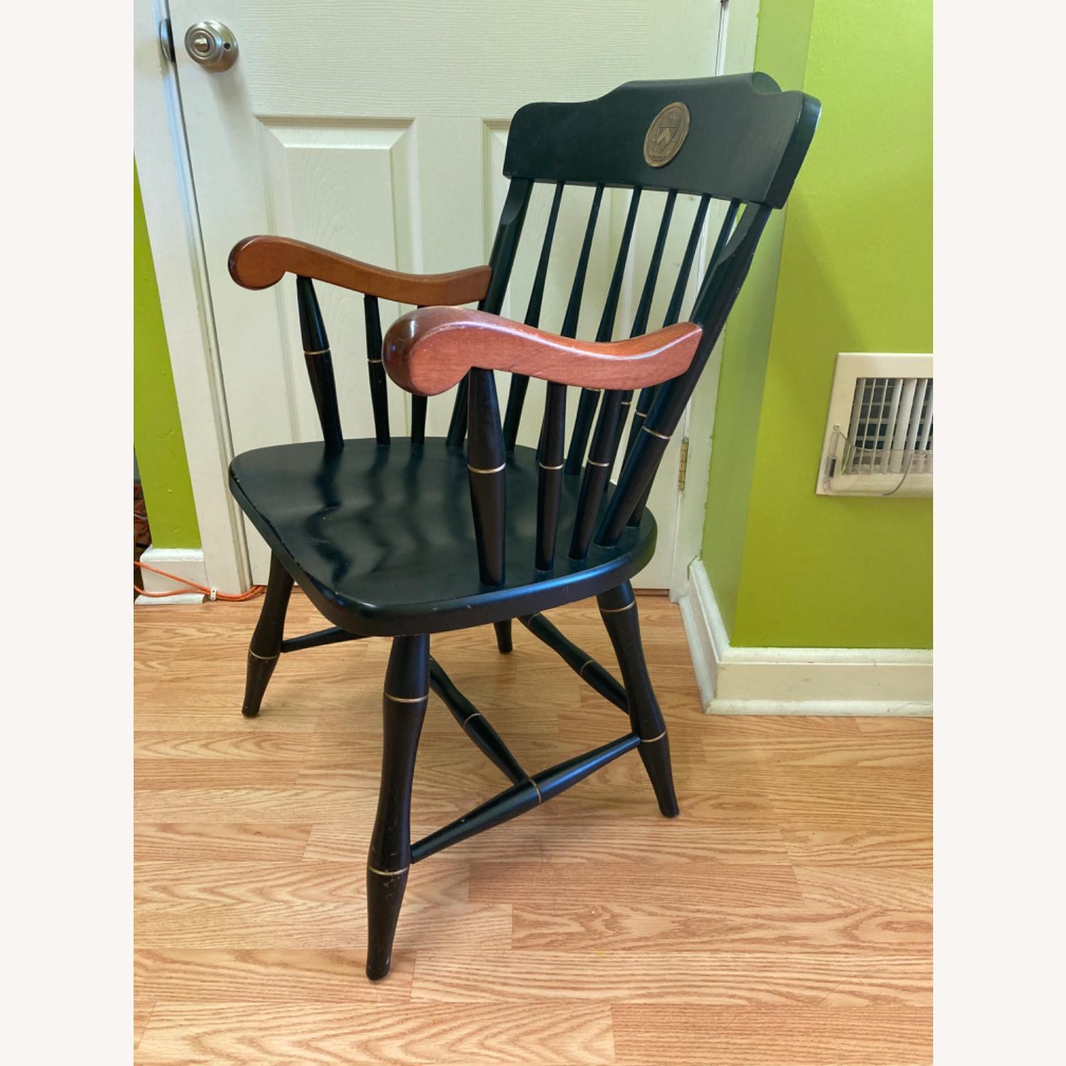 Vintage Black Back Captain Chair - image-3