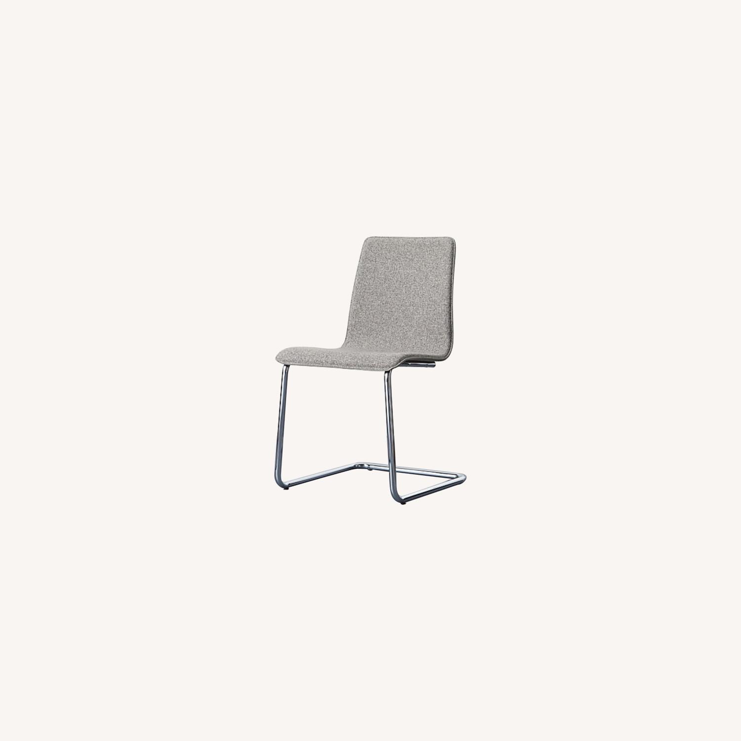 CB2 Gray Dining Chair AptDeco