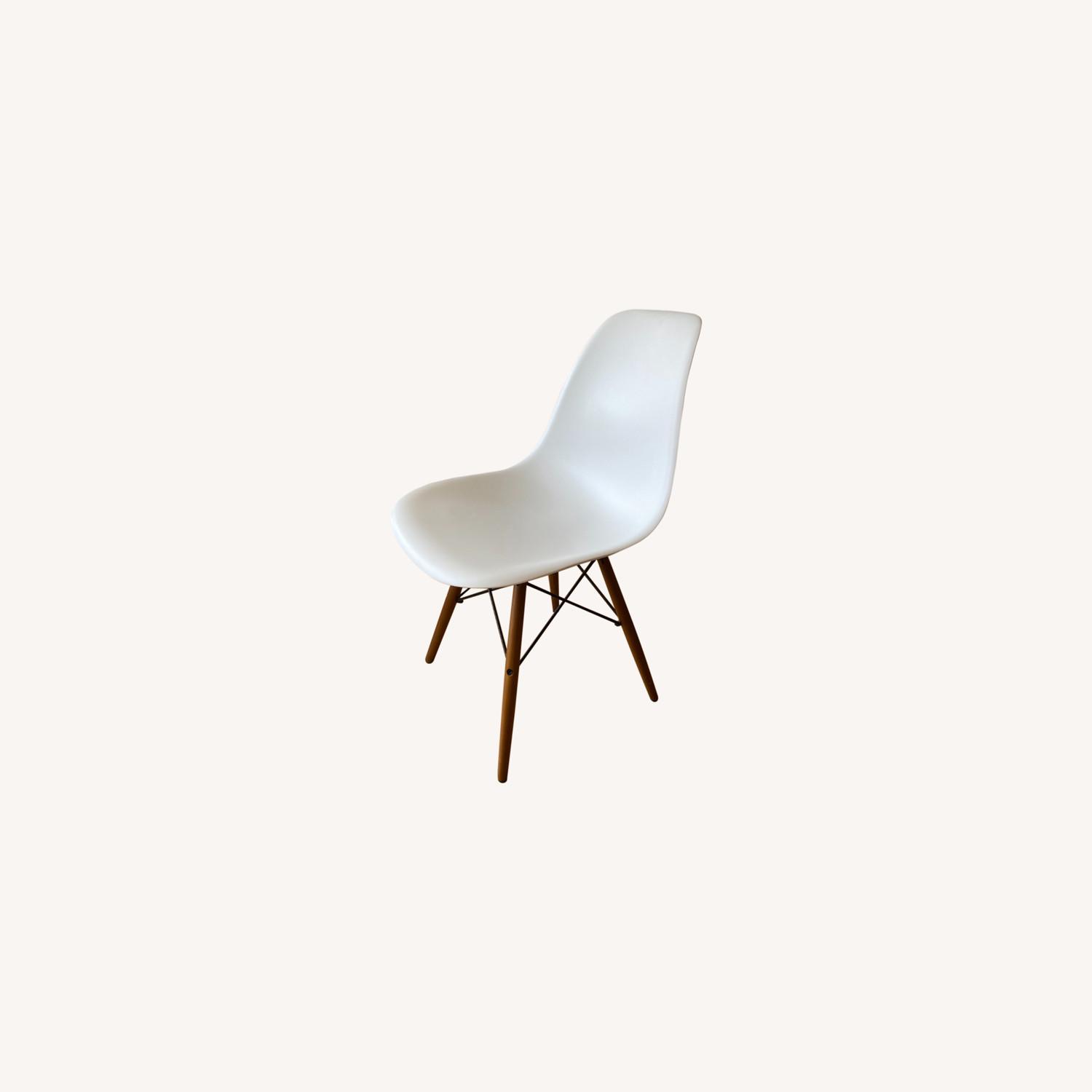 White/Walnut Eiffel Dining Chairs AptDeco