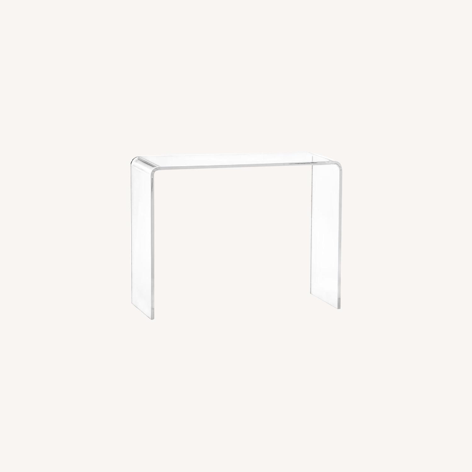 CB2 Peekaboo Acrylic Console Table - image-5