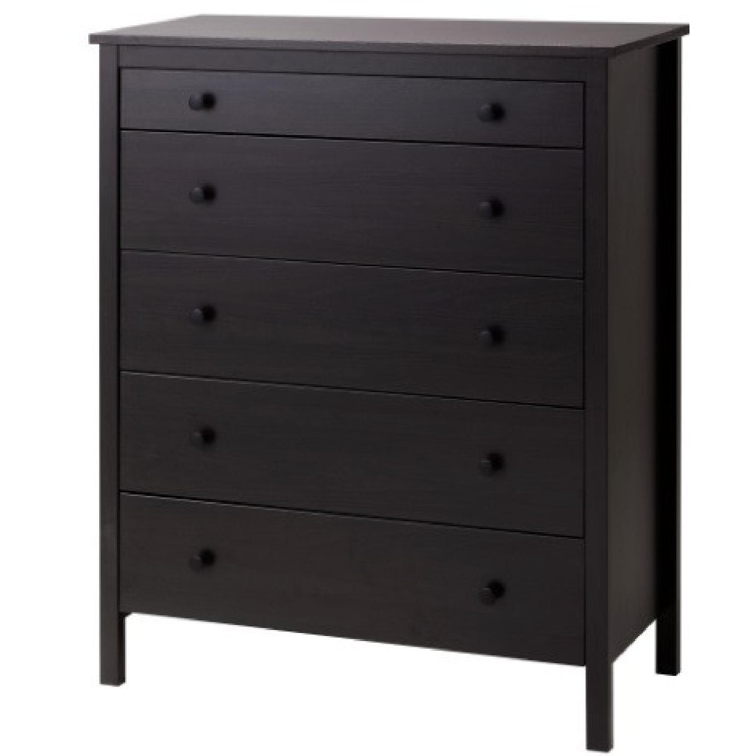IKEA KOPPANG Black 5-Drawer Dresser - image-9