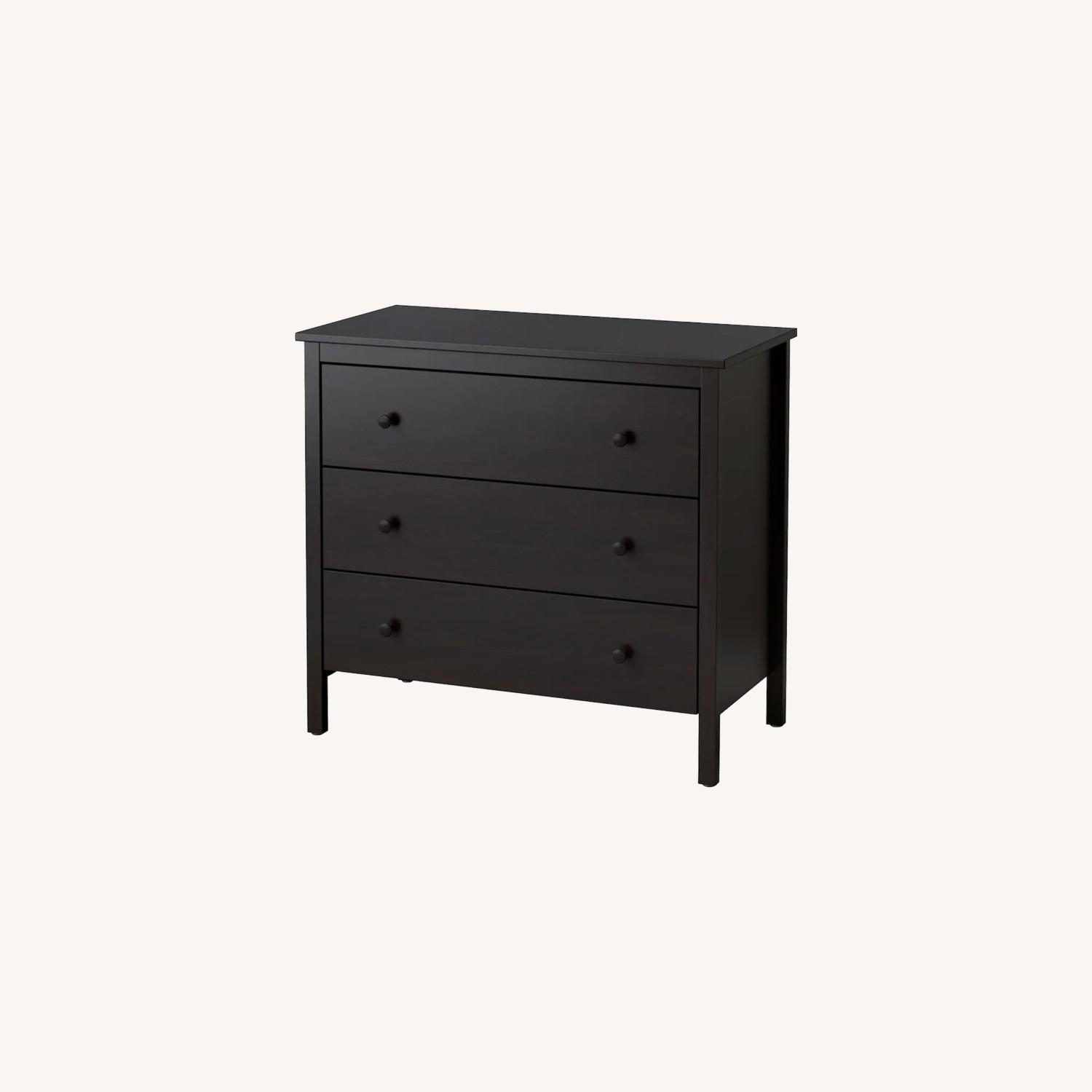 IKEA Blackbrown 3 Drawer Chest AptDeco