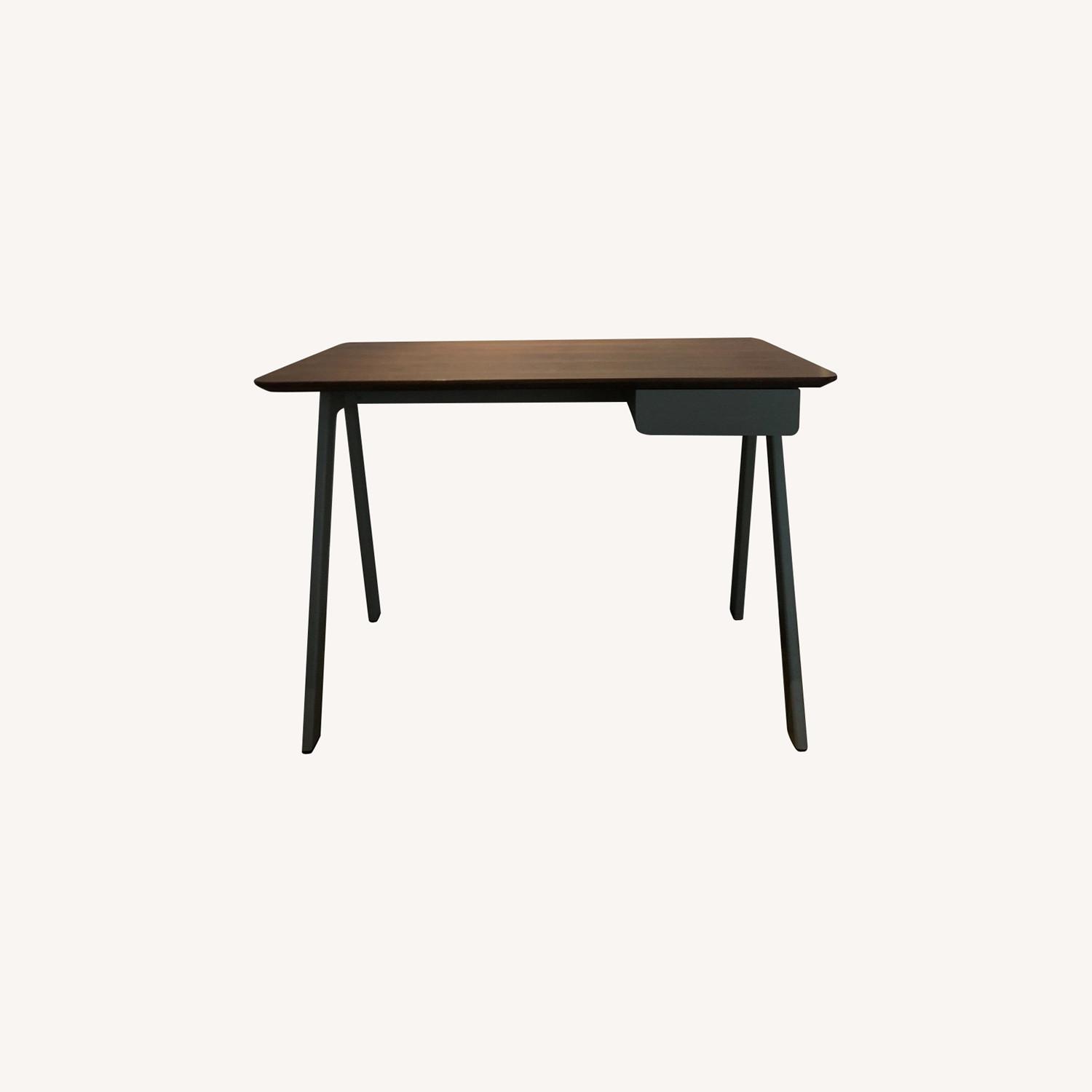 Blu Dot Walnut and Grey Desk - image-0