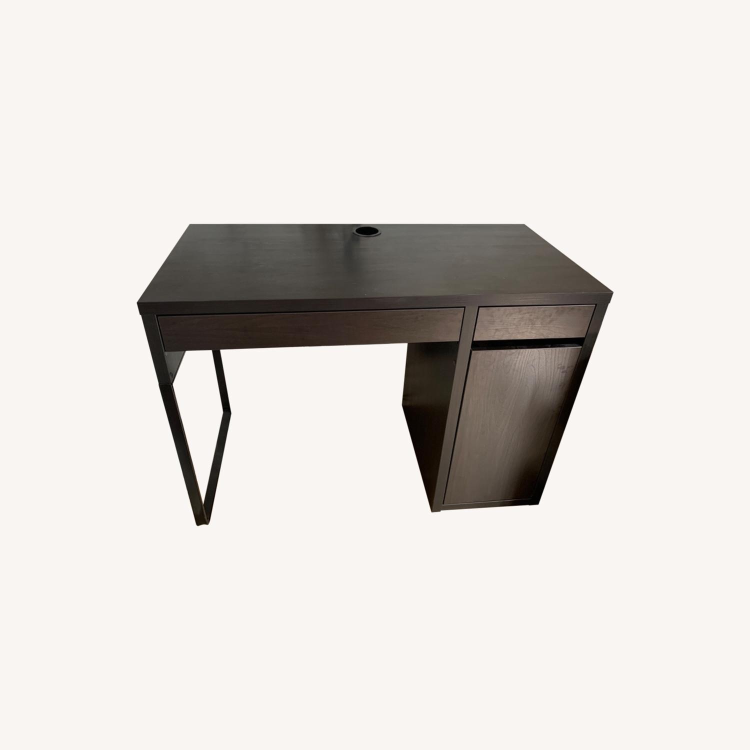 IKEA Dark Brown Desk w/ Drawers AptDeco