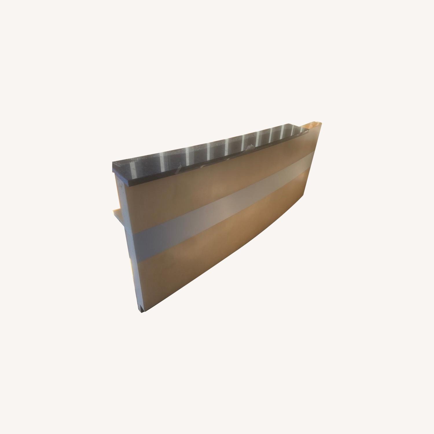 Steelcase Reception Desk with Granite Countertop AptDeco