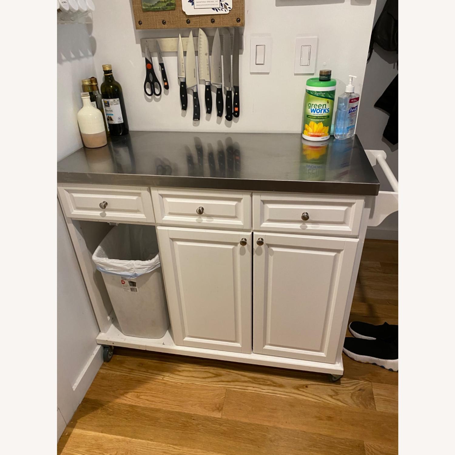 White Kitchen Sideboard Island - image-1