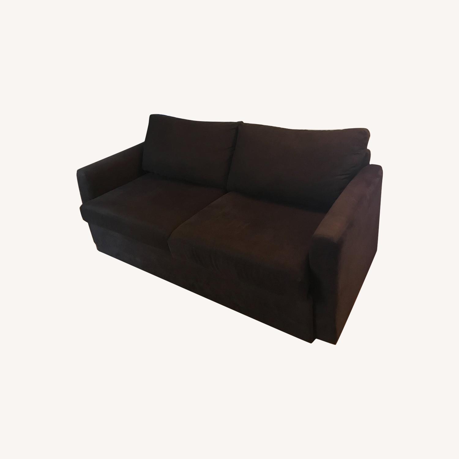 Dark Brown Aerobed Sleeper Sofa AptDeco