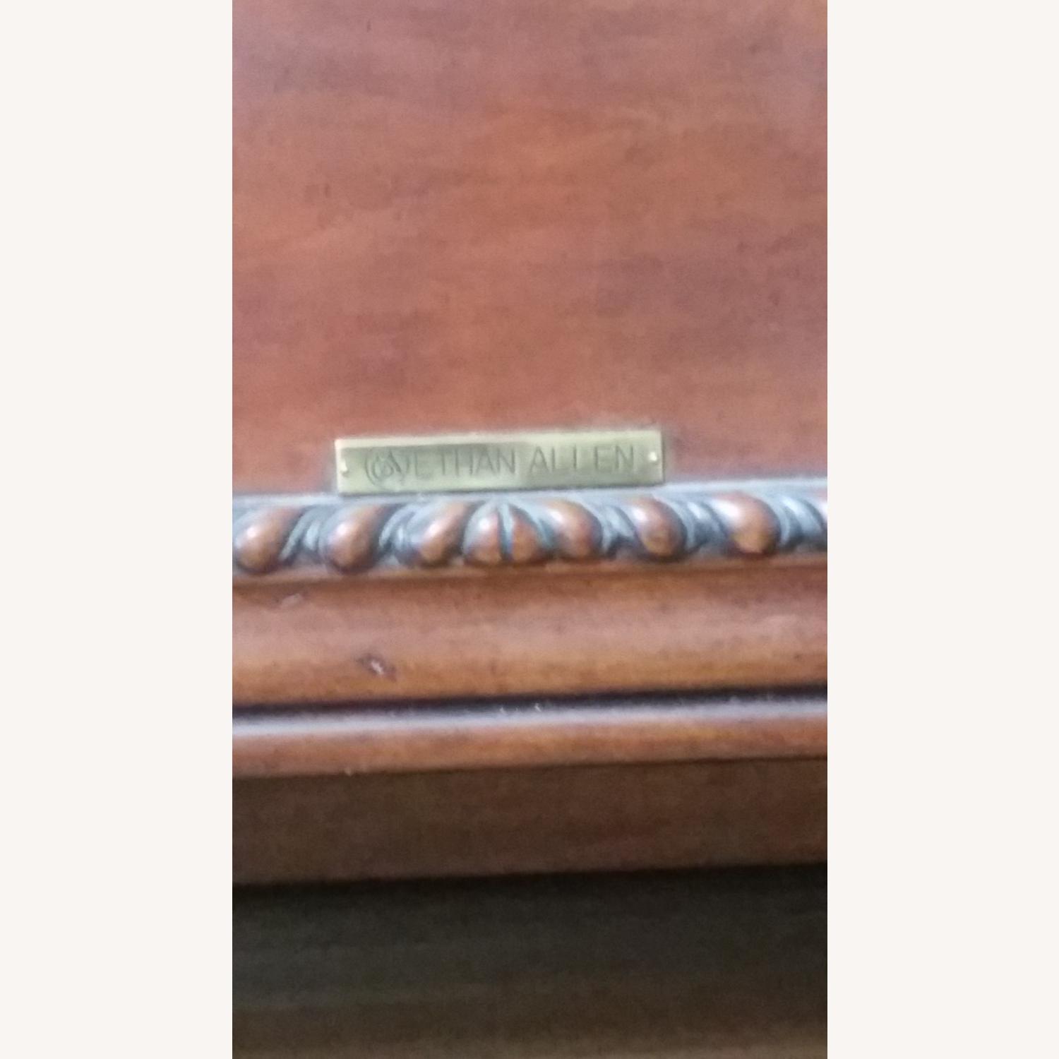 Ethan Allen Queen Leather Sleigh Bed - image-3