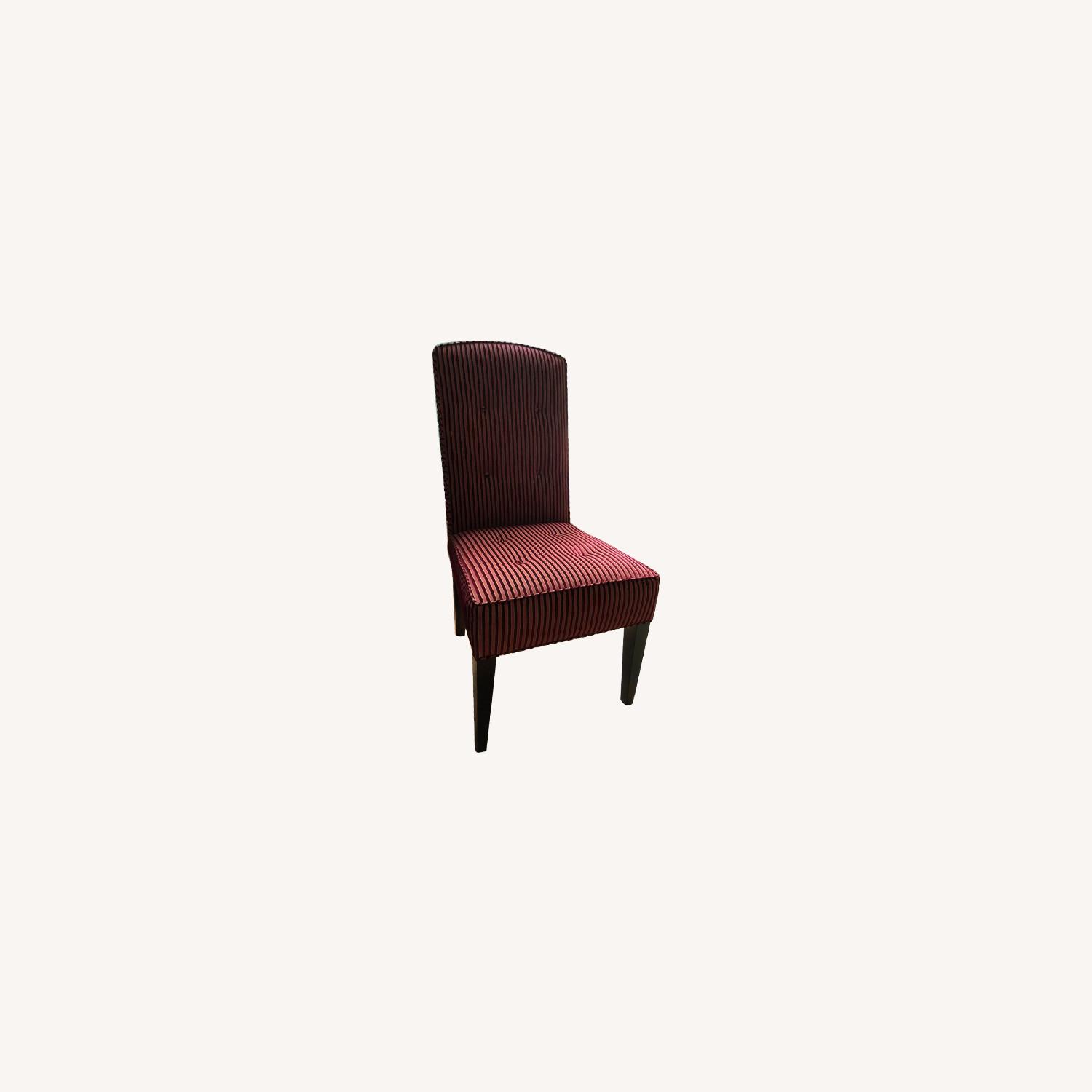 Pair of Maroon Designer Accent Chairs - image-9