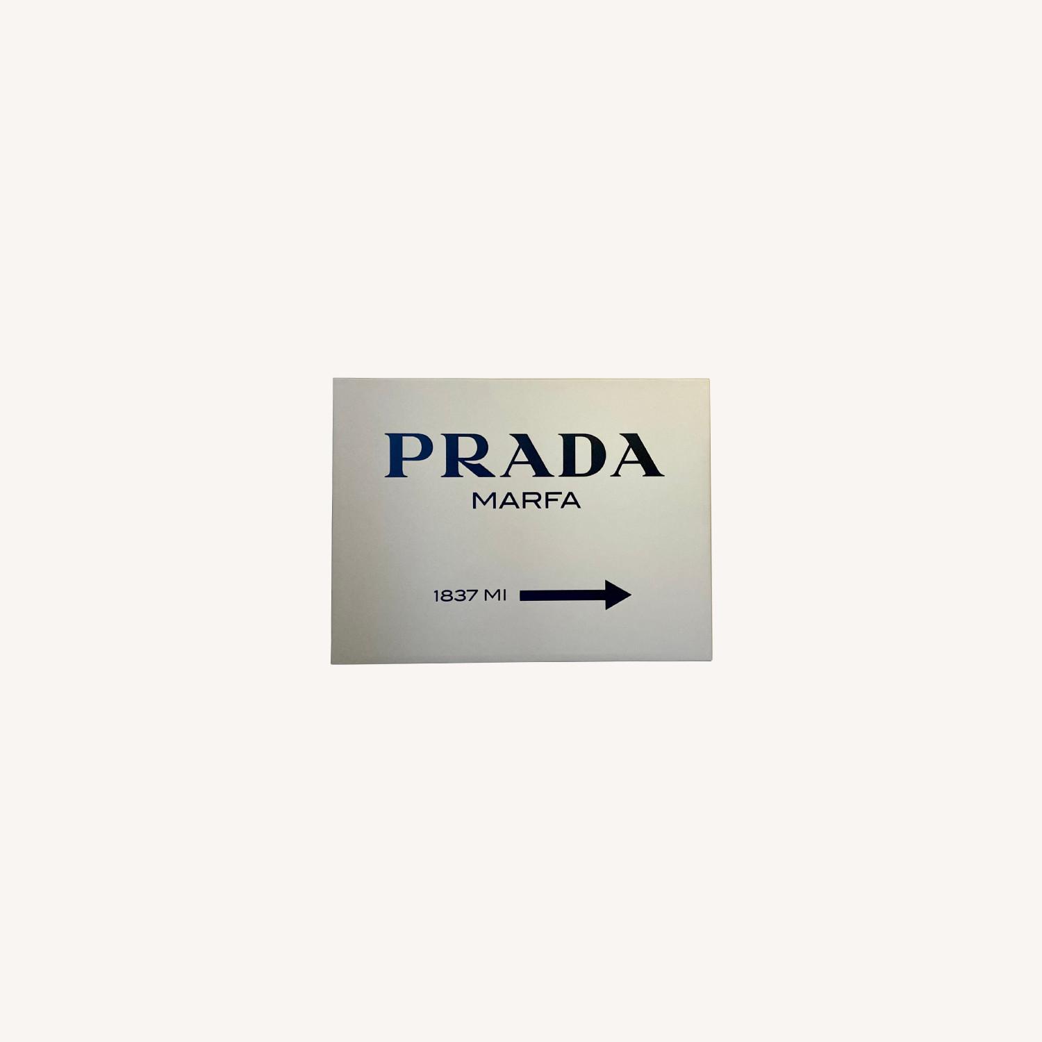 Prada Marfa Oversized Canvas Art Black w White - image-0