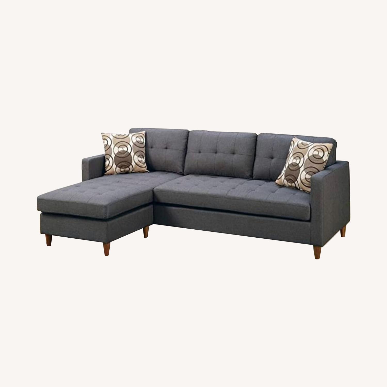 AllModern Haskell Gray Reversible Sectional Sofa - image-0