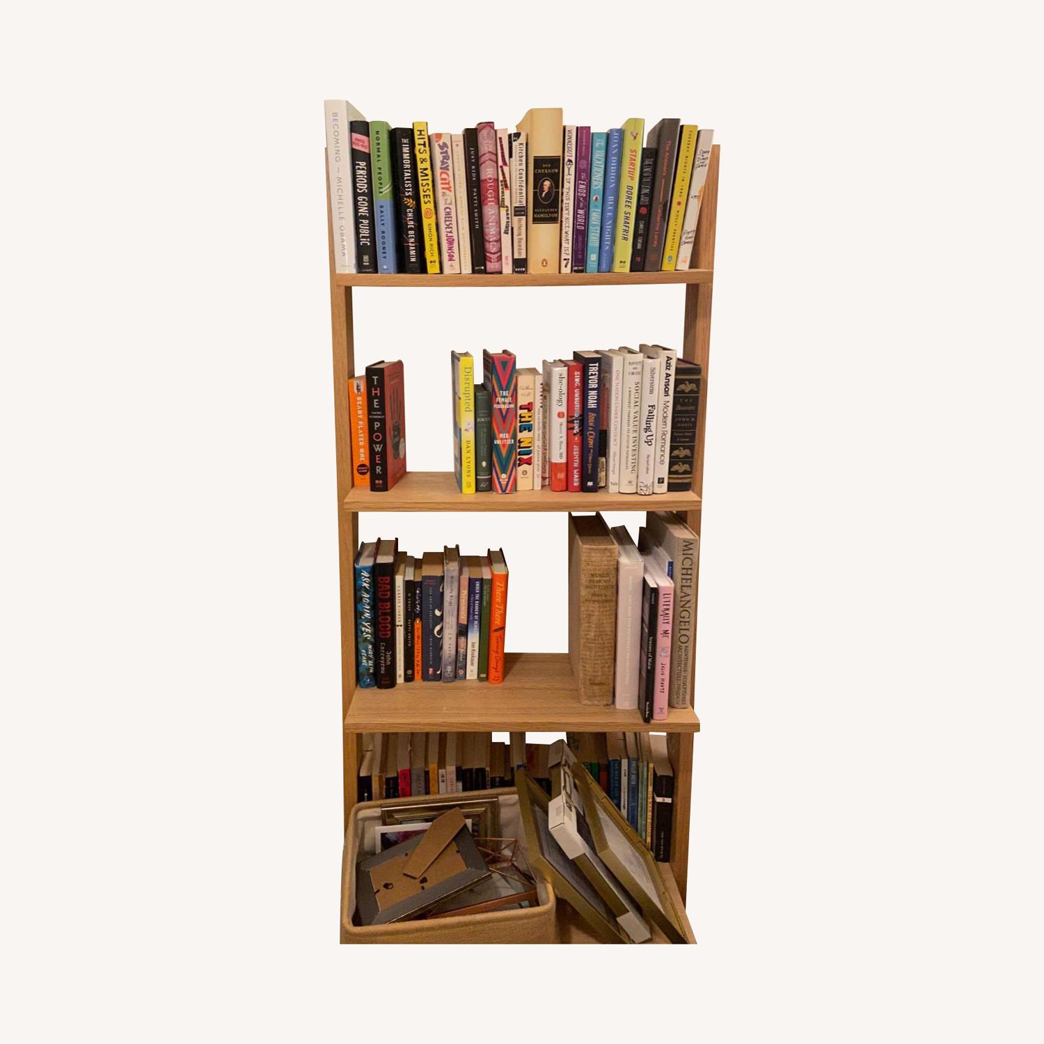 Urban Outfitters Midcentury Modern Leaning Bookshelf AptDeco