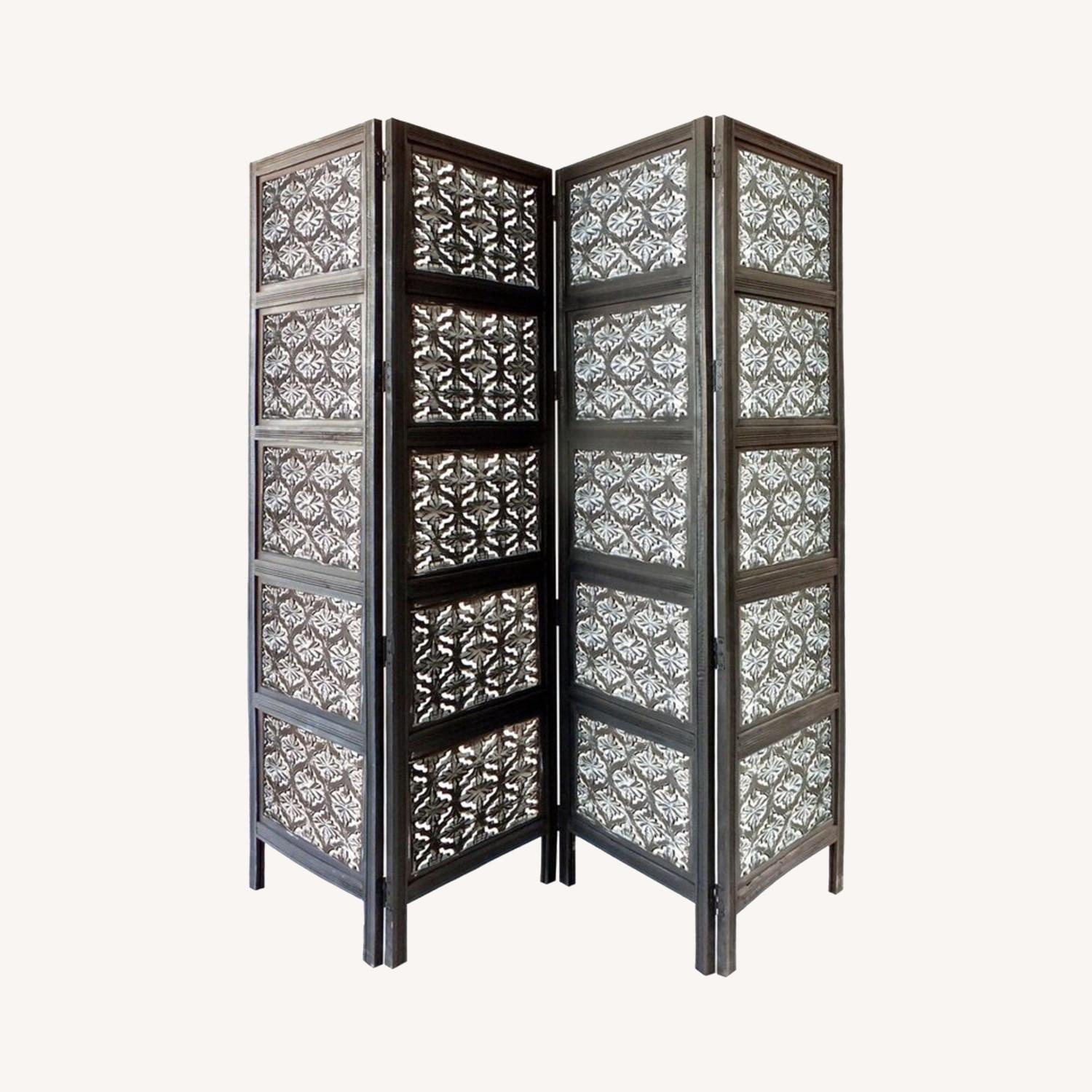 Wayfair 4 Panel Wood Room Divider AptDeco