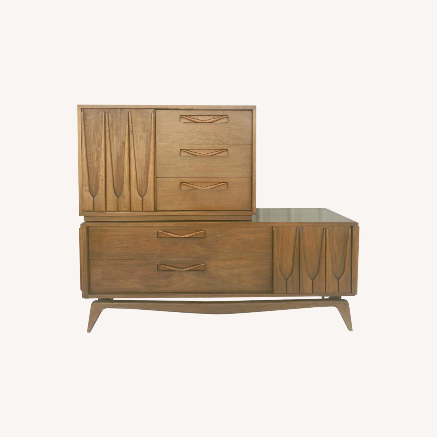 Mid Century Gentleman's Chest with 10 Drawers AptDeco