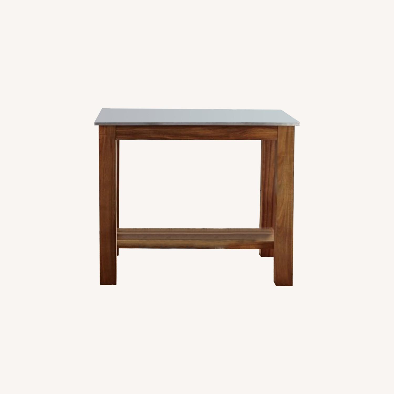 West Elm Rustic Kitchen Island - image-0