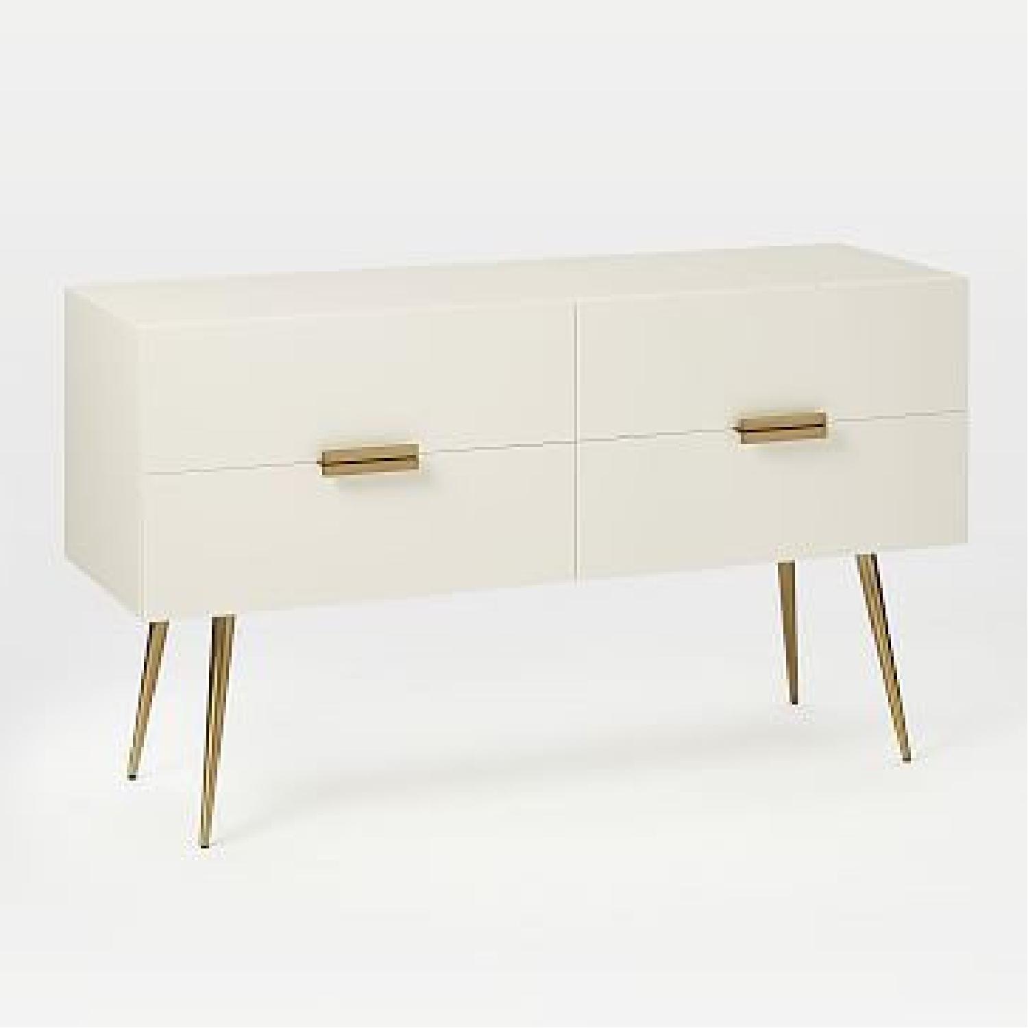 West Elm White Hayworth 4-Drawer Dresser - image-5