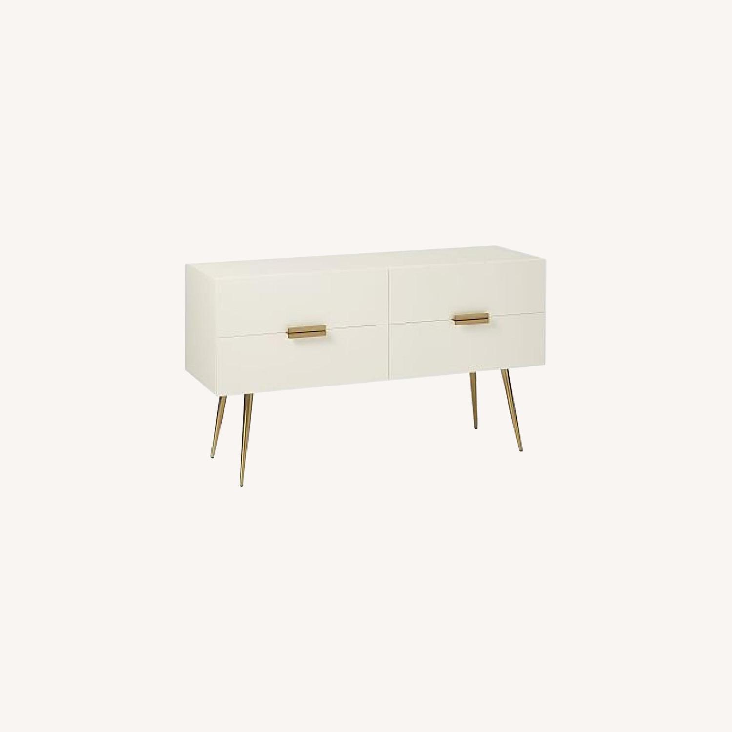 West Elm White Hayworth 4-Drawer Dresser - image-0