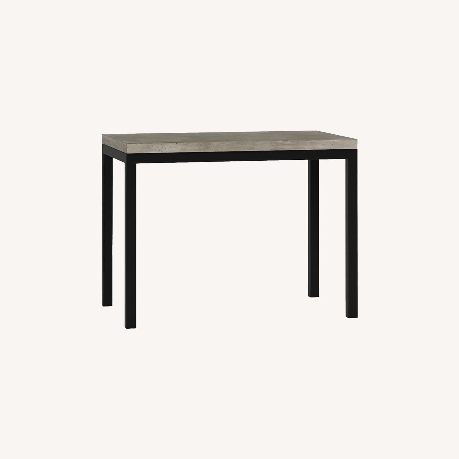 Crate & Barrel Concrete High Dining Table - image-0
