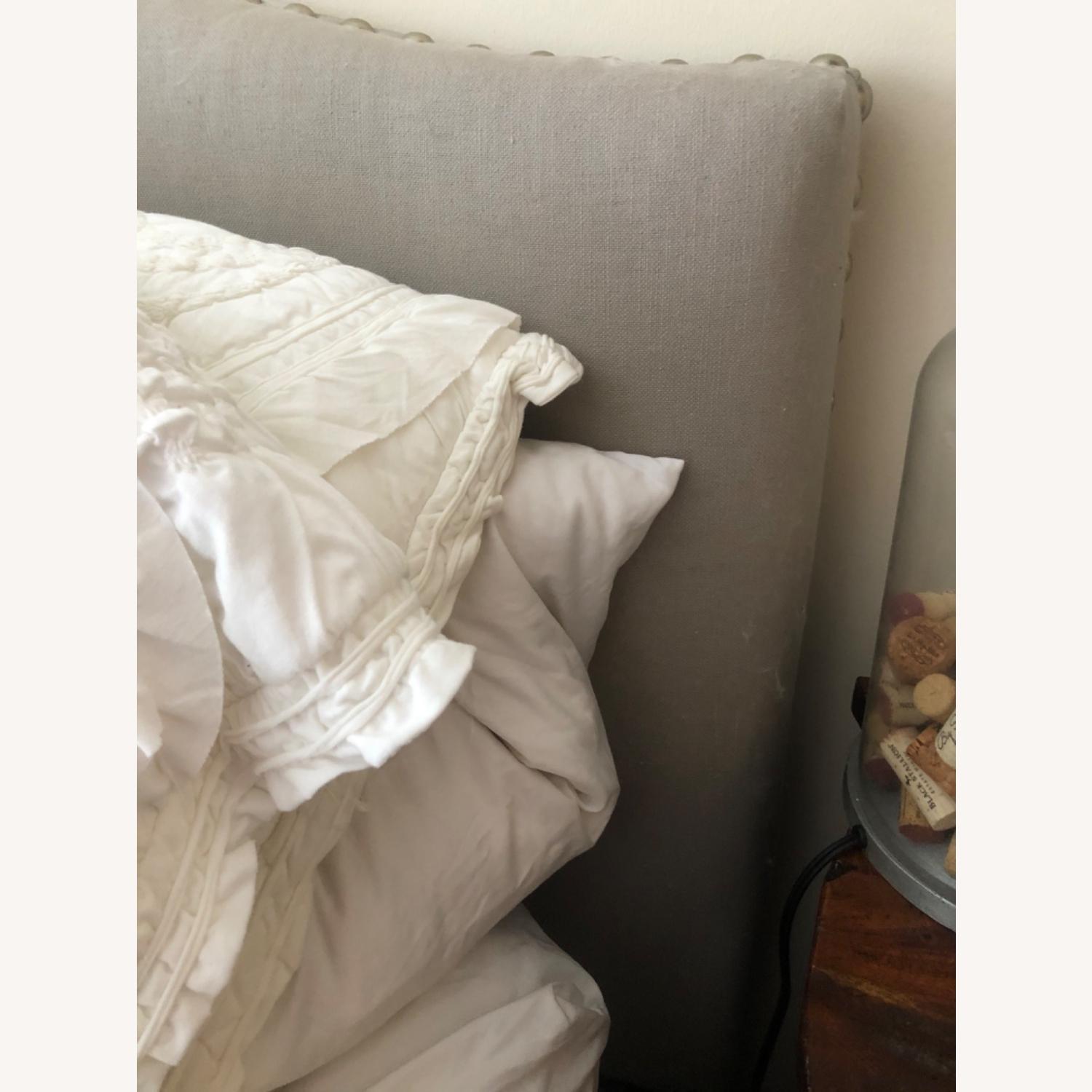 Pottery Barn Queen Headboard with Bed Frame - image-4