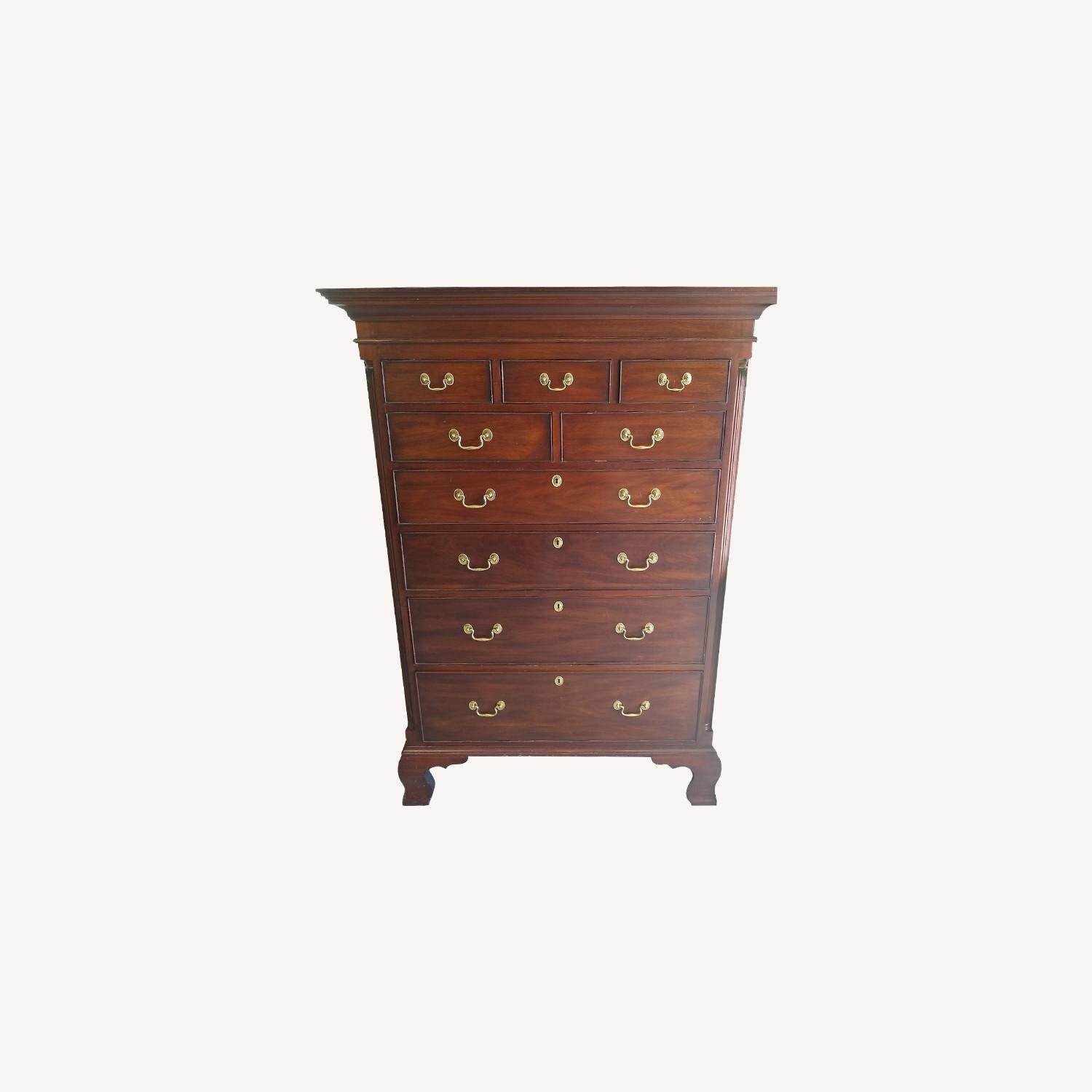 Henkel-Harris Tall Dresser Armoire Mahogany - image-0