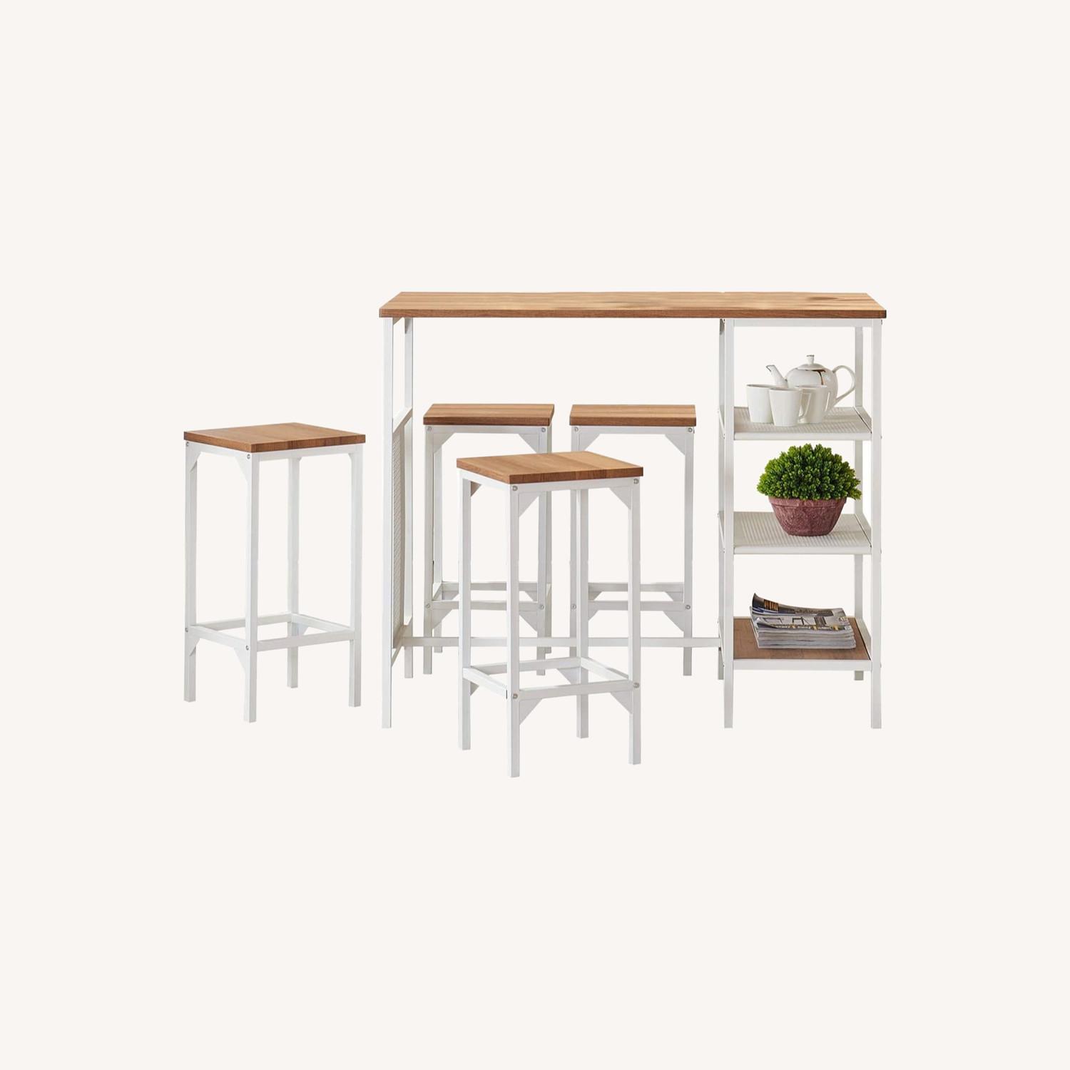 High Top Dining Table and Stool Set AptDeco