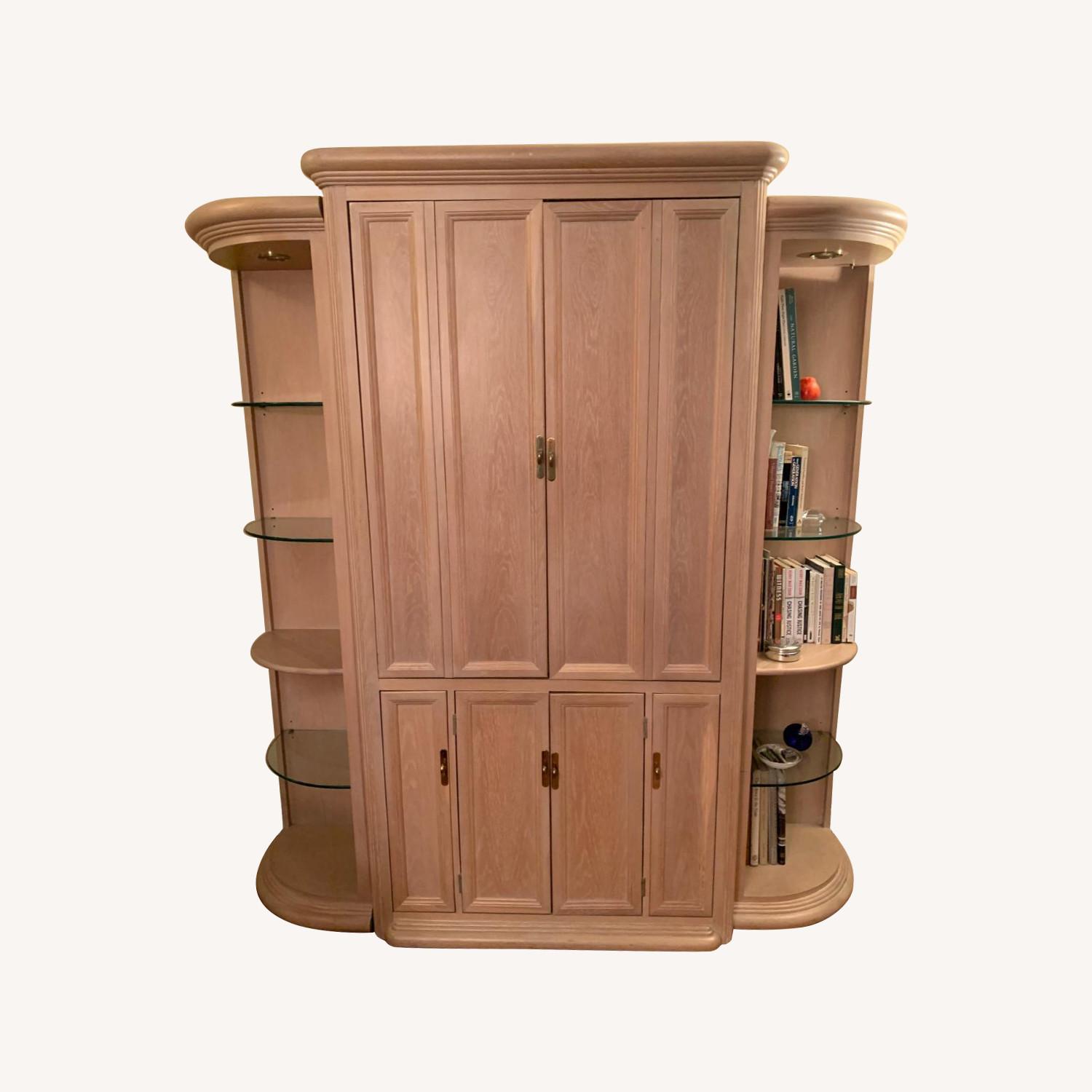 Macy's Media Storage with End Table - image-0