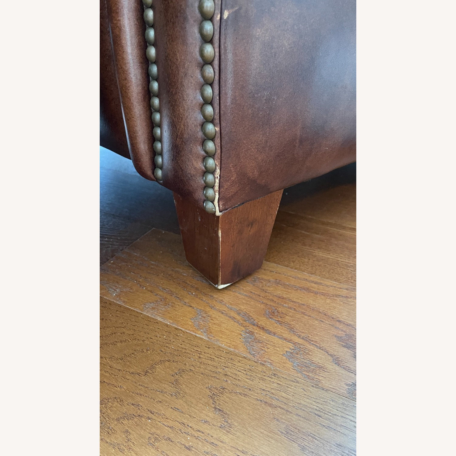 Thomasville Leather Armchair - image-6