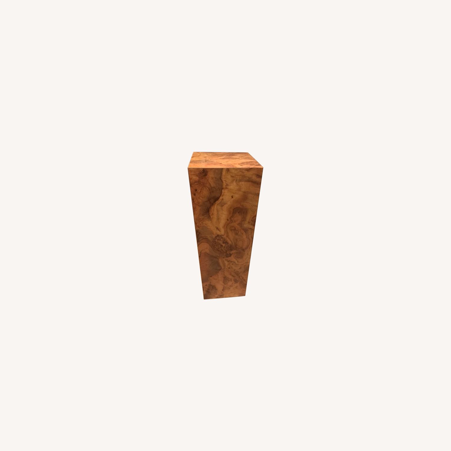 Tall Faux Wood Pedestal - image-0