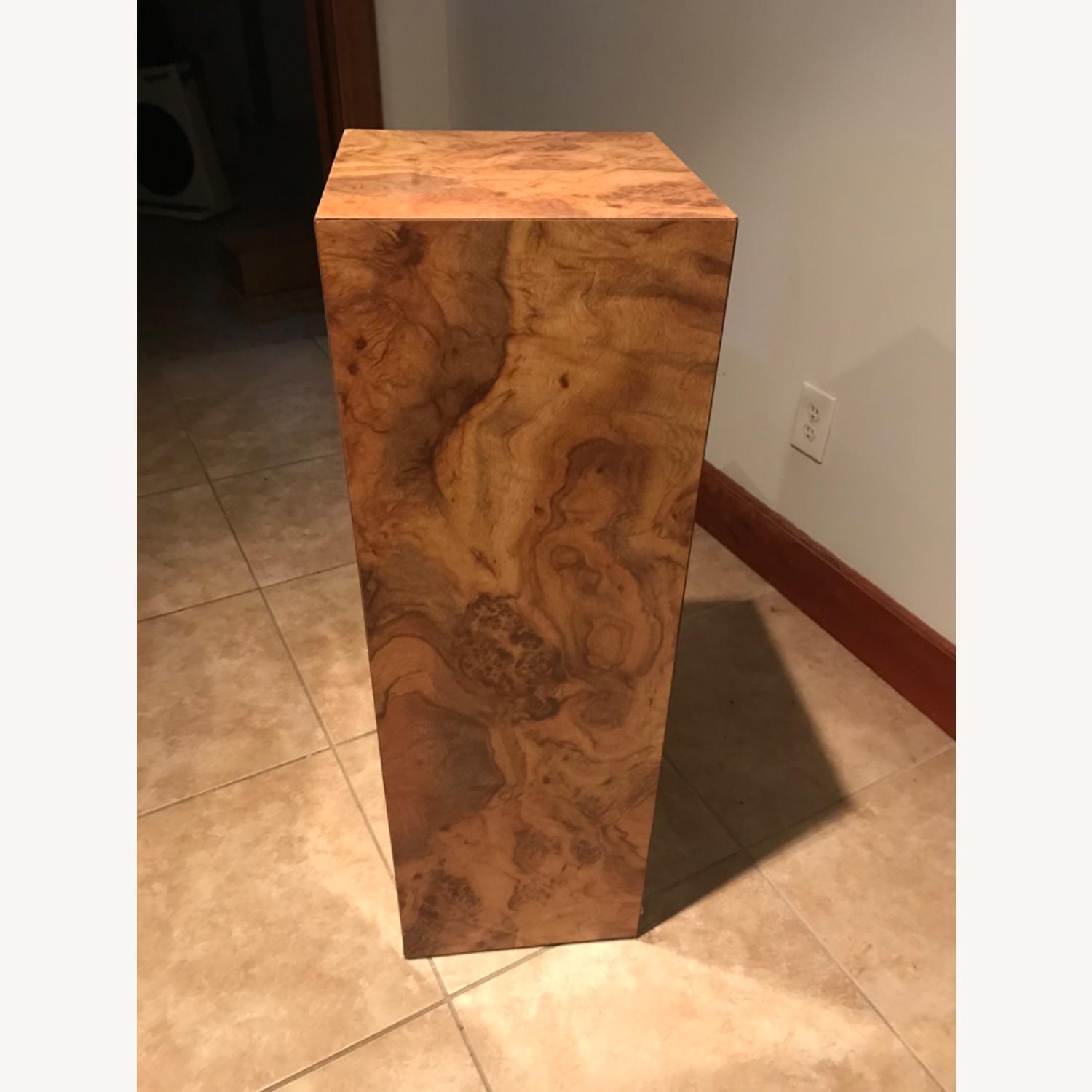 Tall Faux Wood Pedestal - image-1