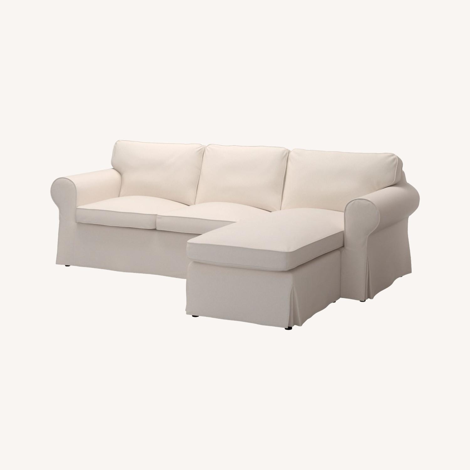 IKEA Ektorp 3-Seater Sofa with Chaise - image-0