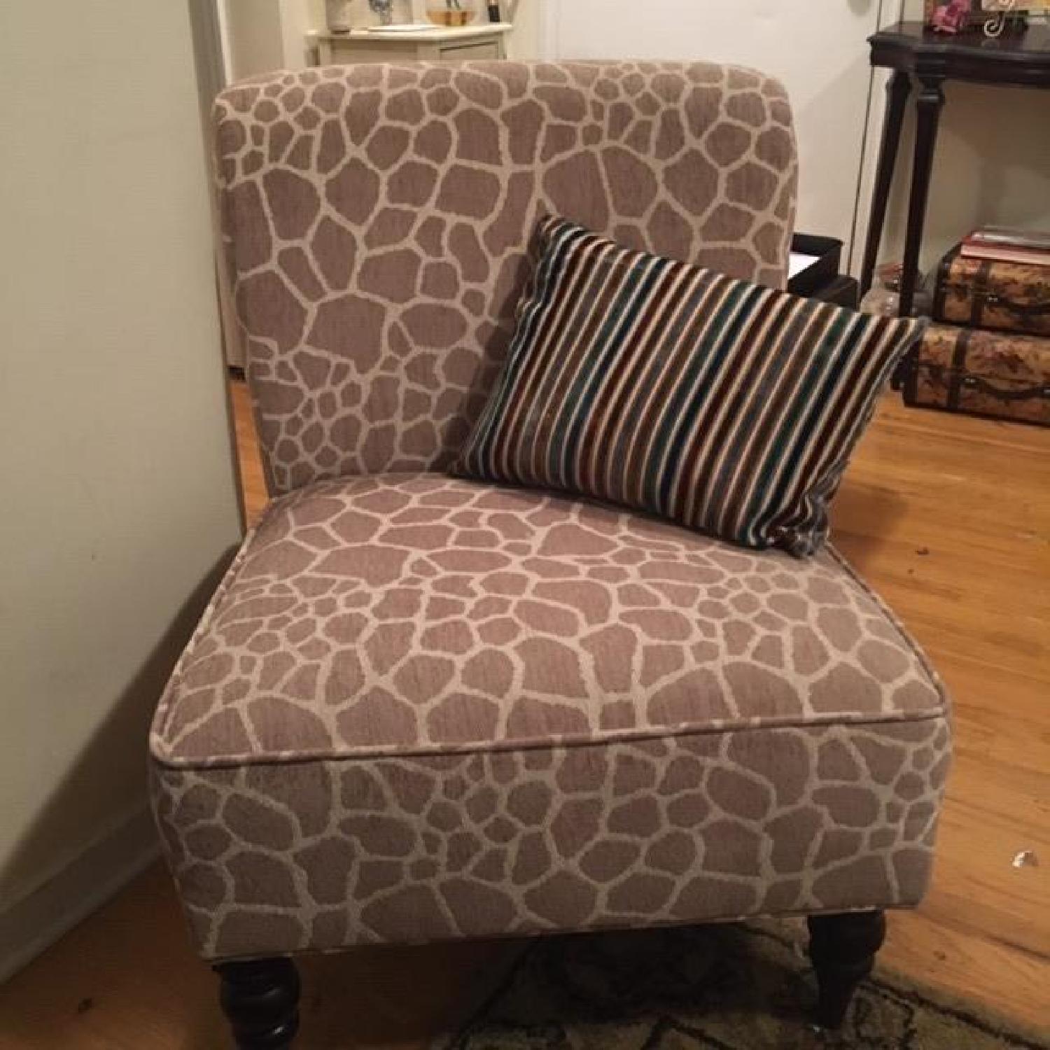 Pier 1 Imports Giraffe Print Accent Chair AptDeco