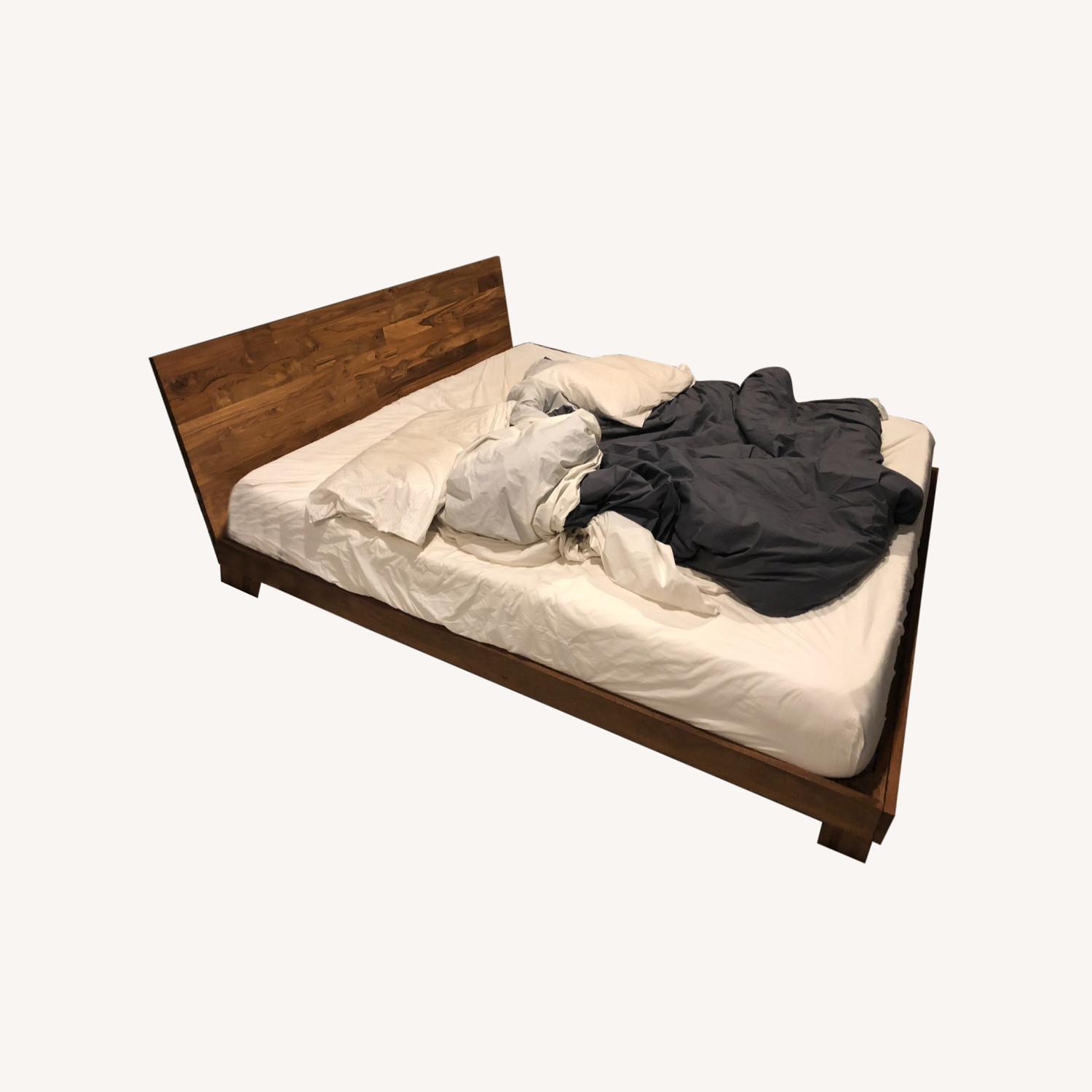CB2 Teak Kingsize Bed Frame AptDeco