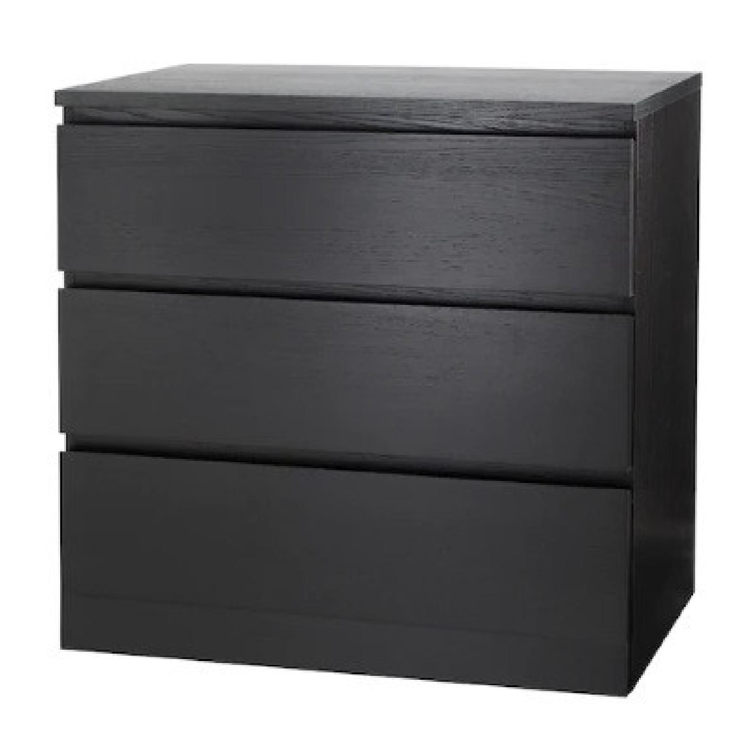 IKEA Black 3 drawer Dresser AptDeco