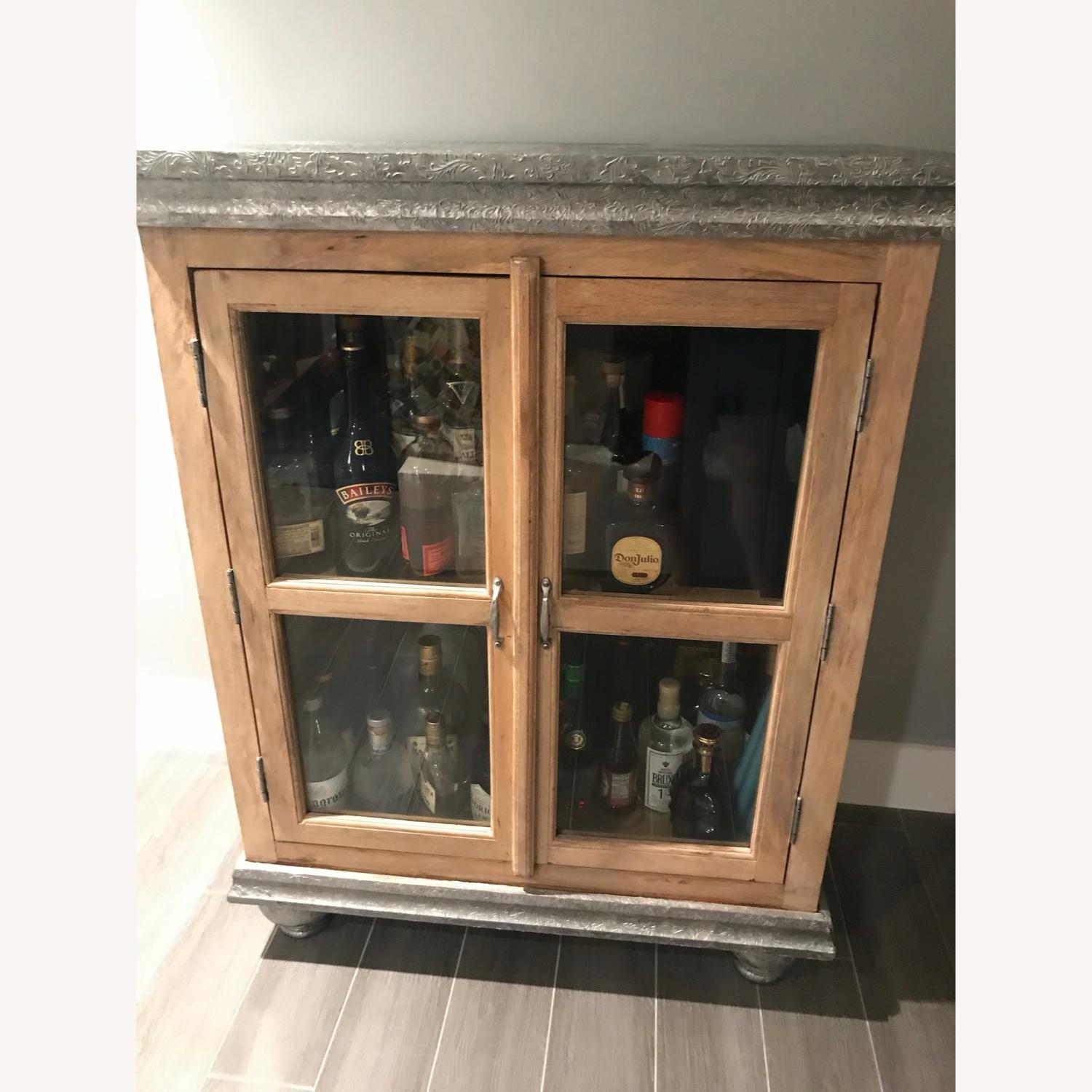 Pottery Barn Rustic wood Cabinet - image-1