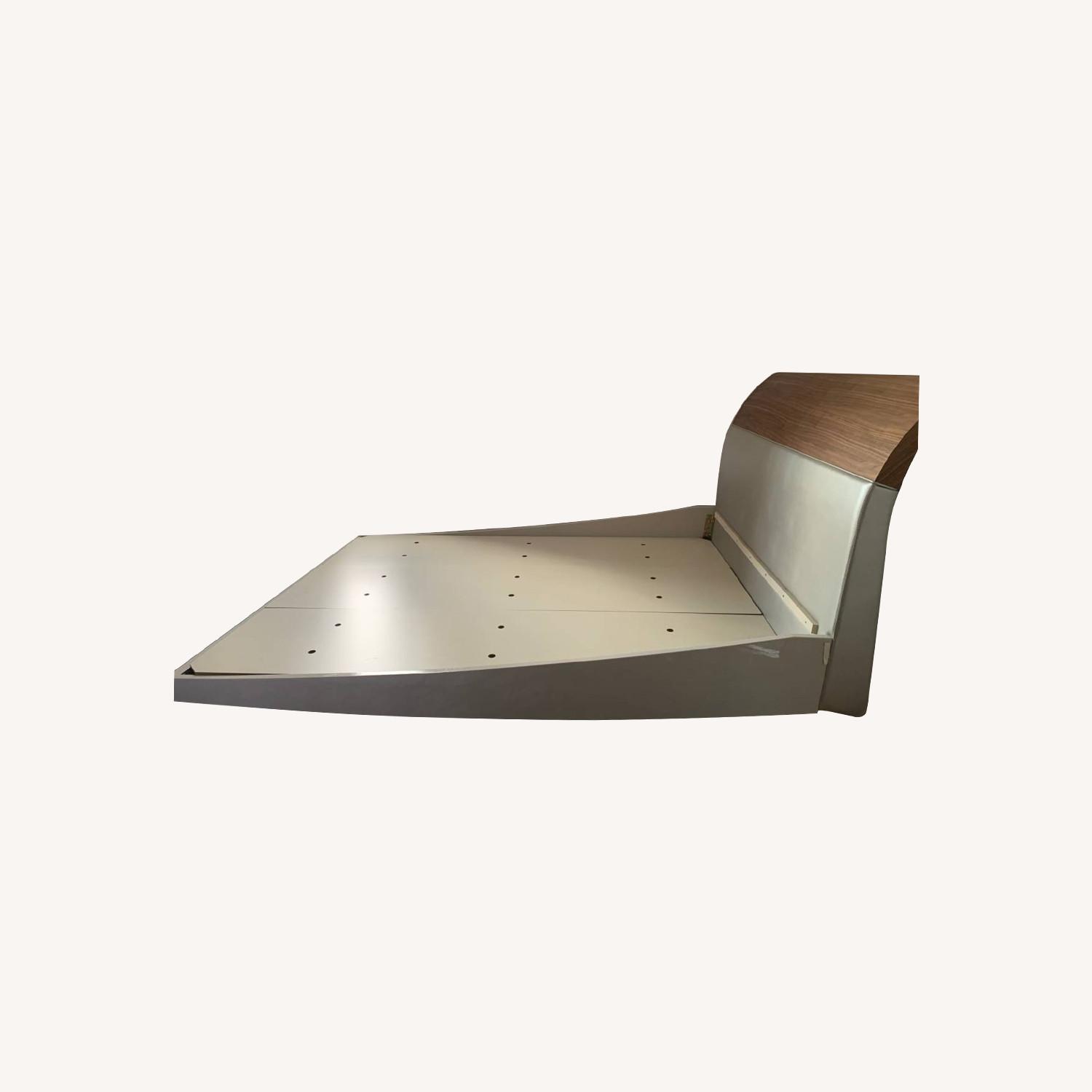 J M Furniture Amsterdam Walnut Queen Platform Bed AptDeco